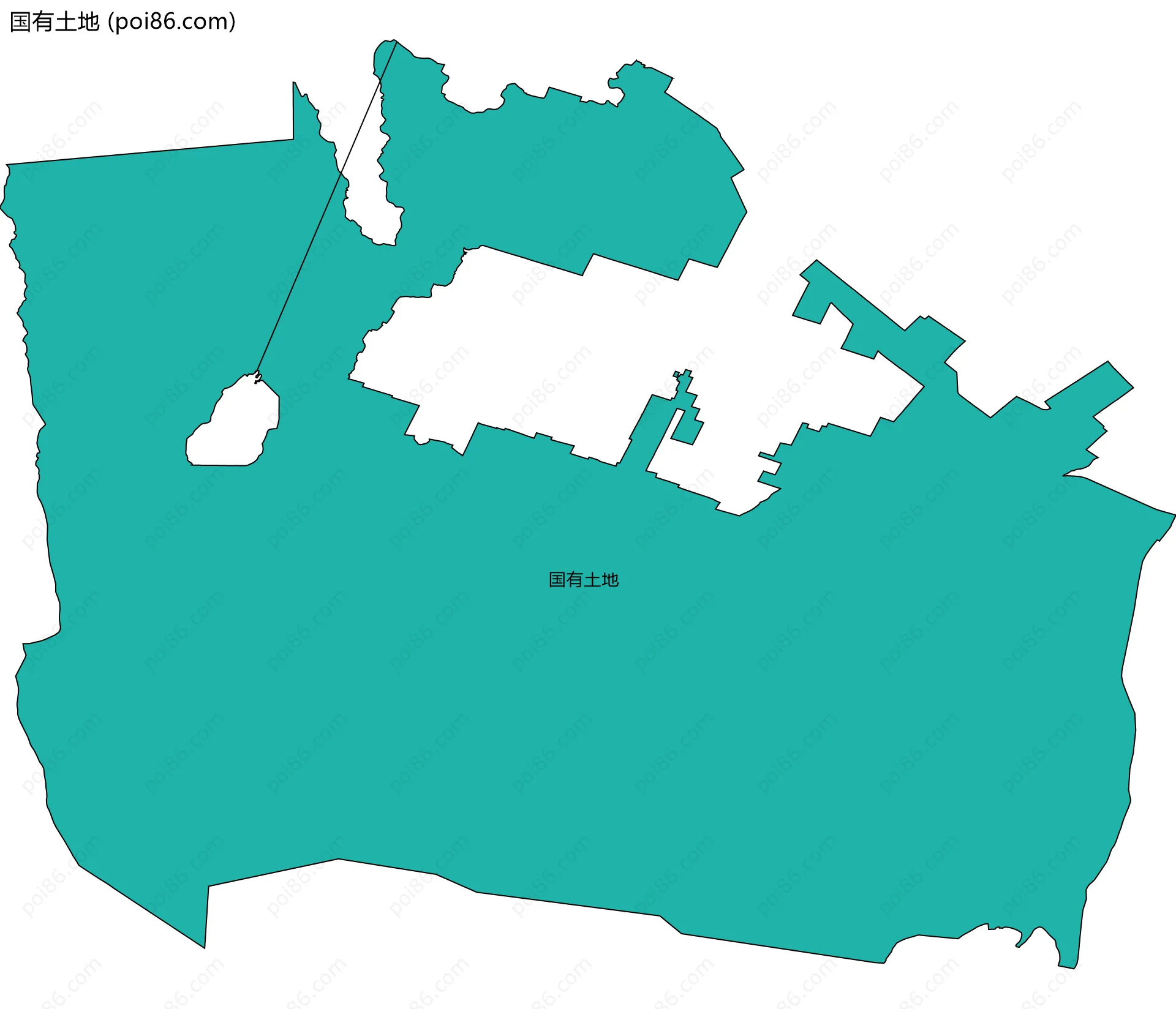 国有土地边界地图