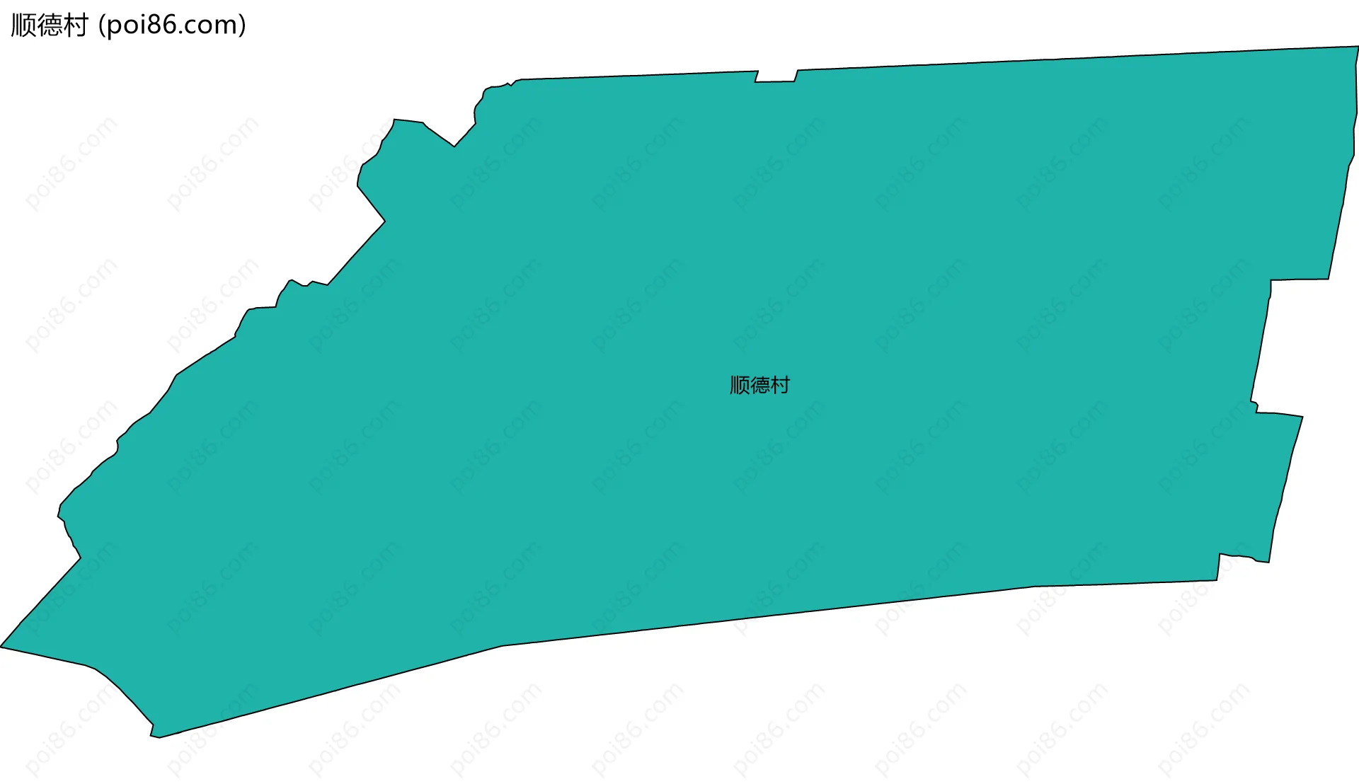 顺德村边界地图