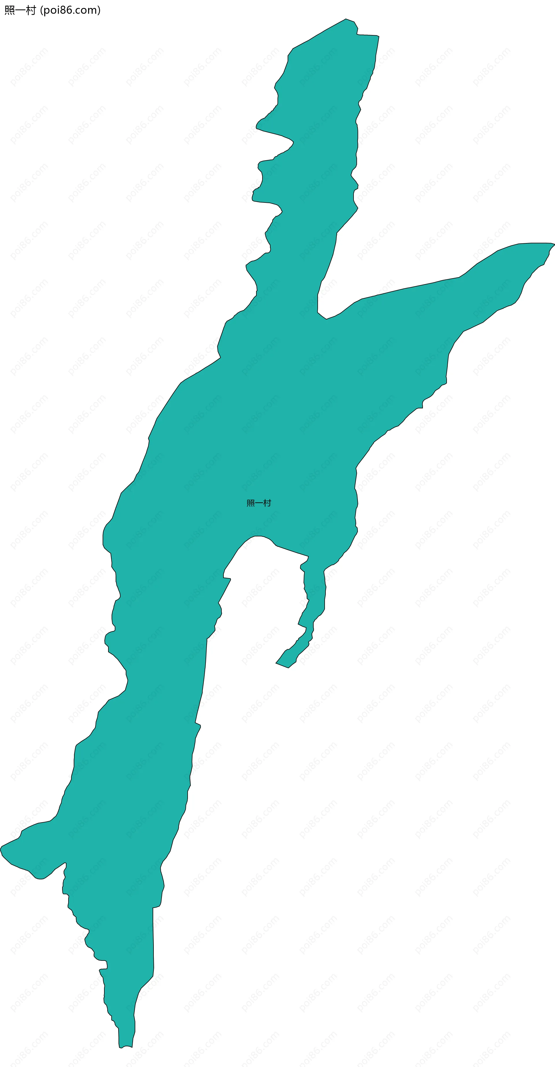 照一村边界地图