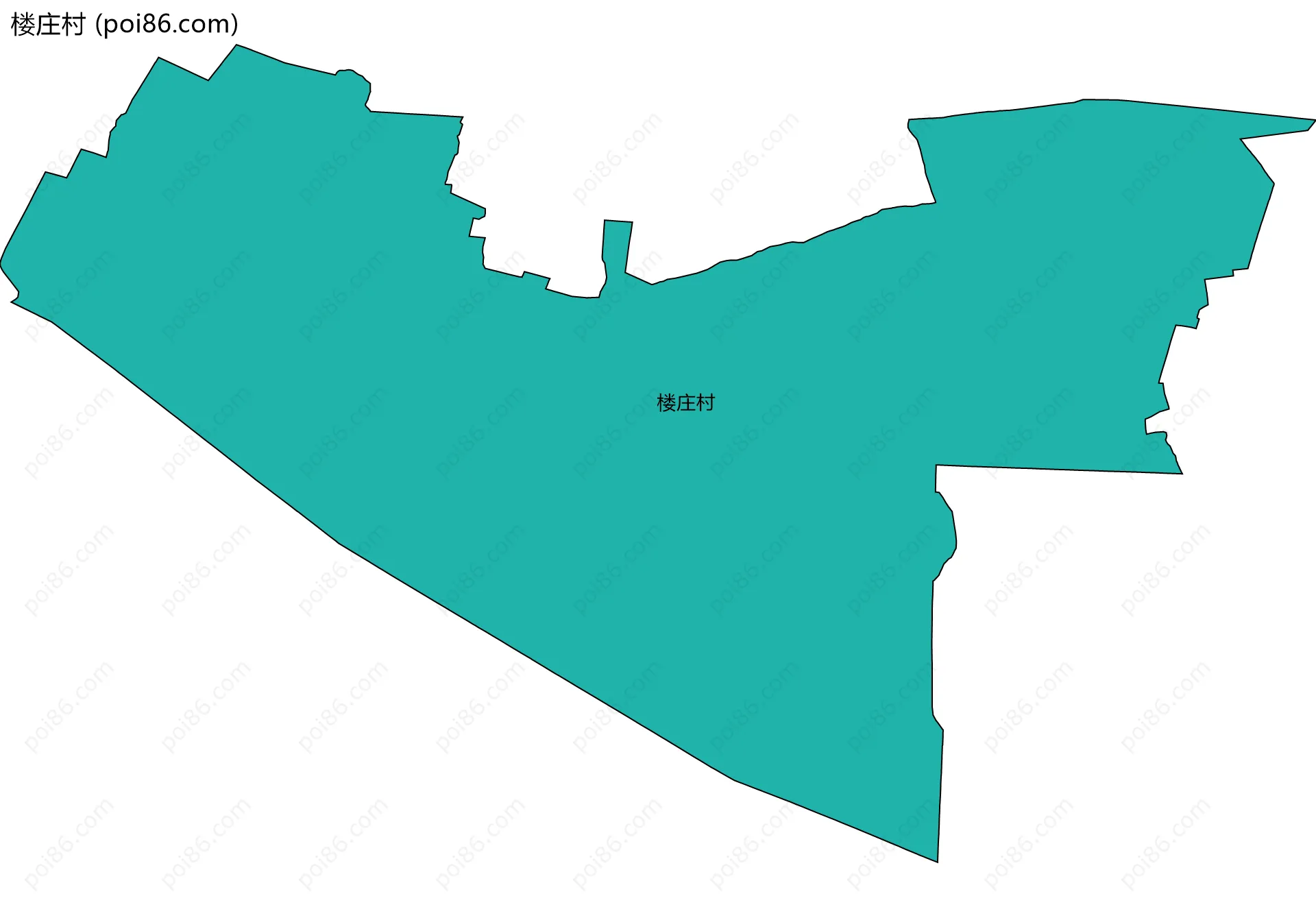 楼庄村边界地图