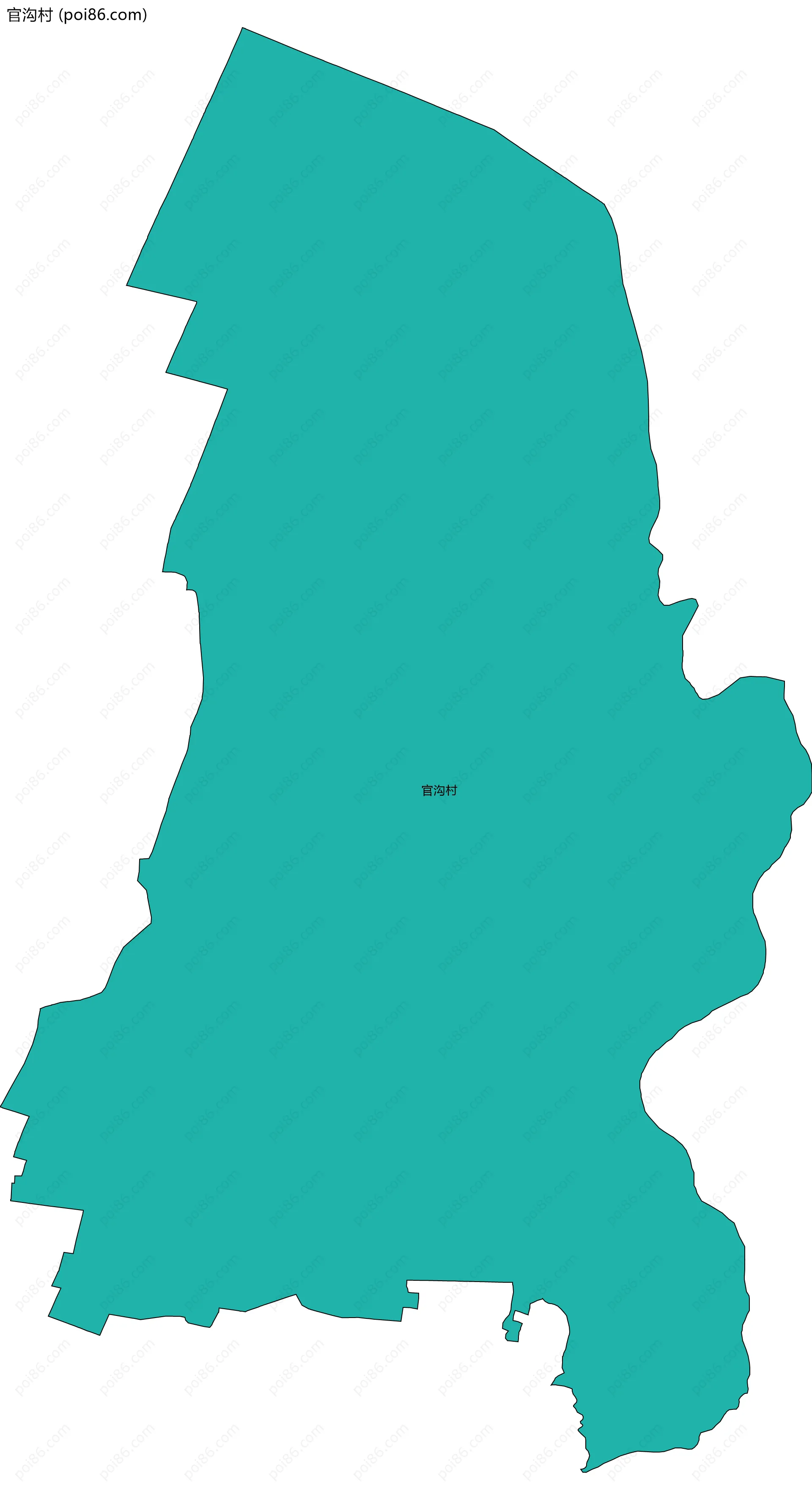 官沟村边界地图