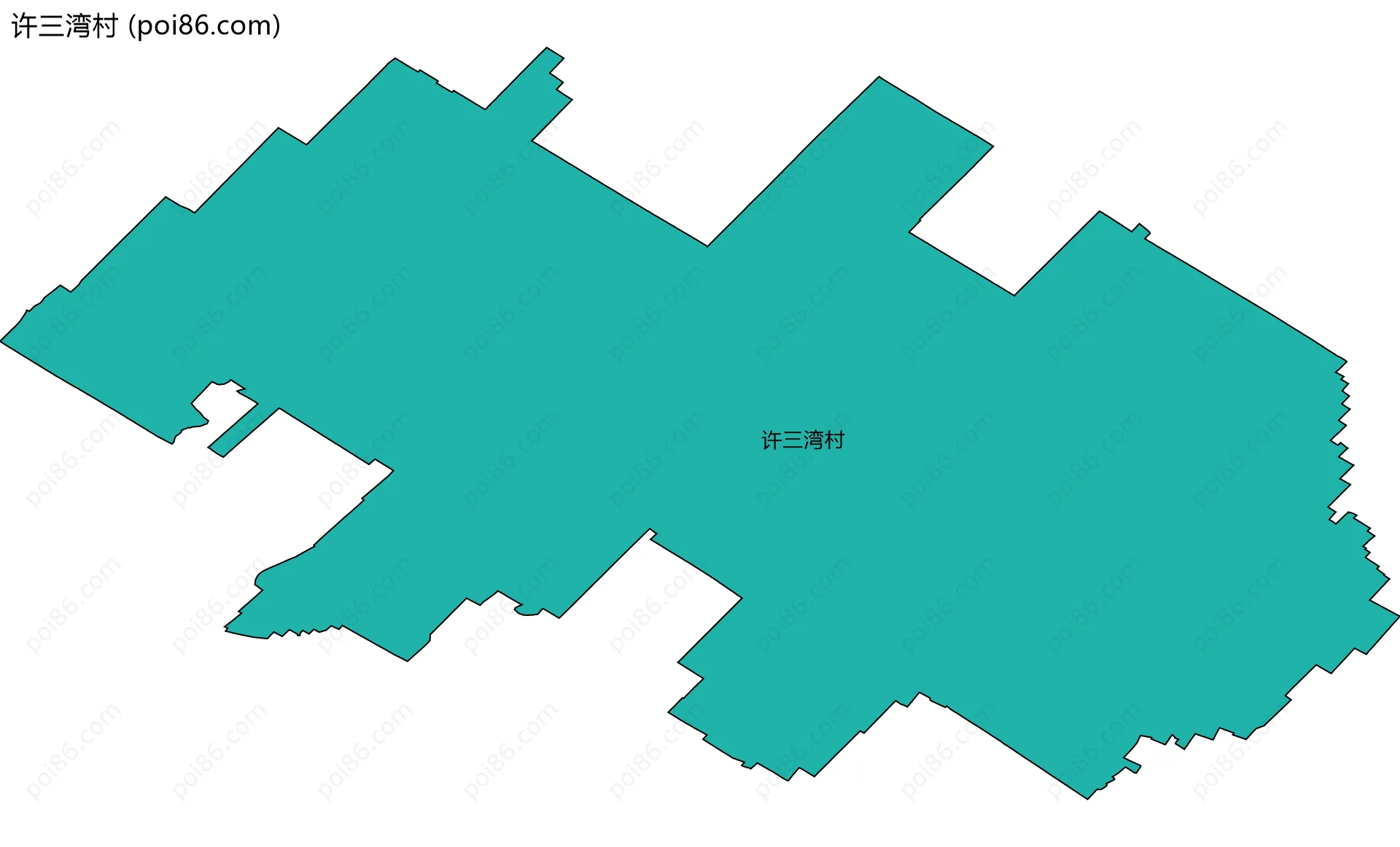 许三湾村边界地图