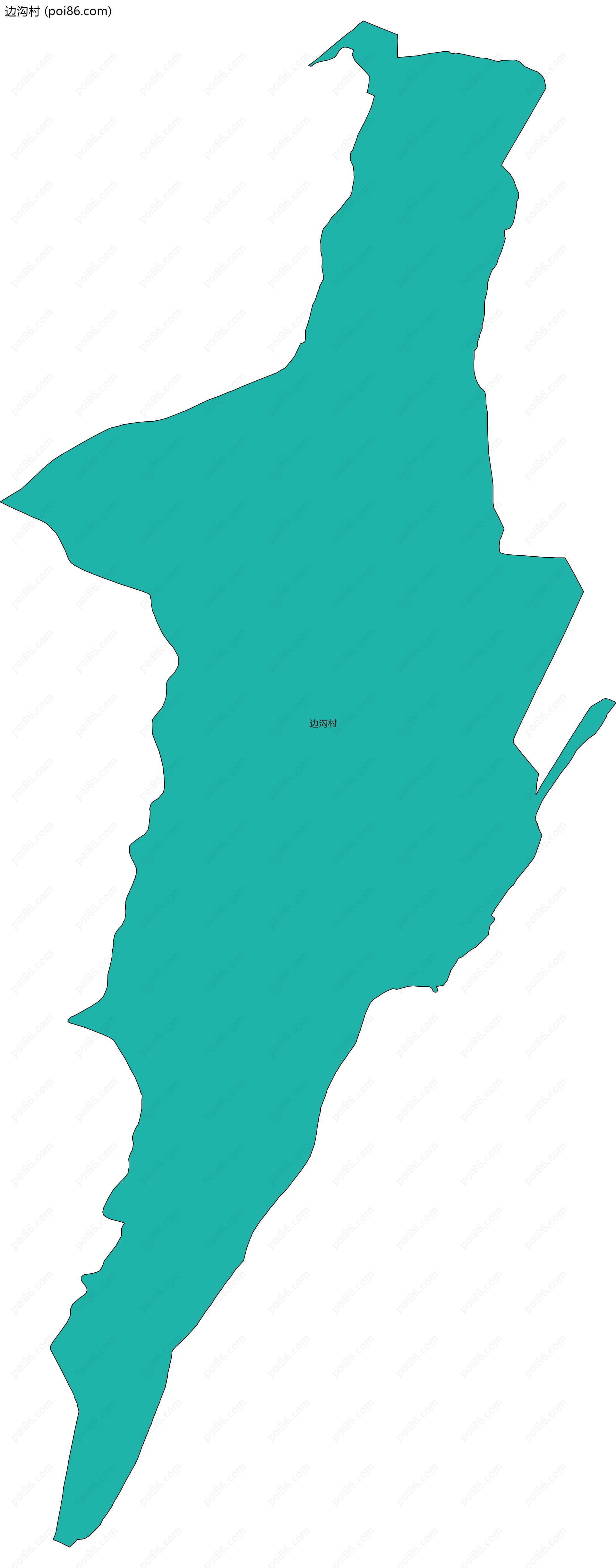 边沟村边界地图