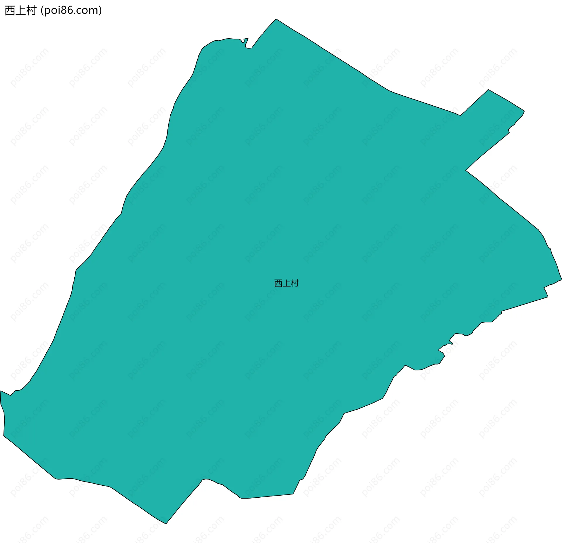 西上村边界地图