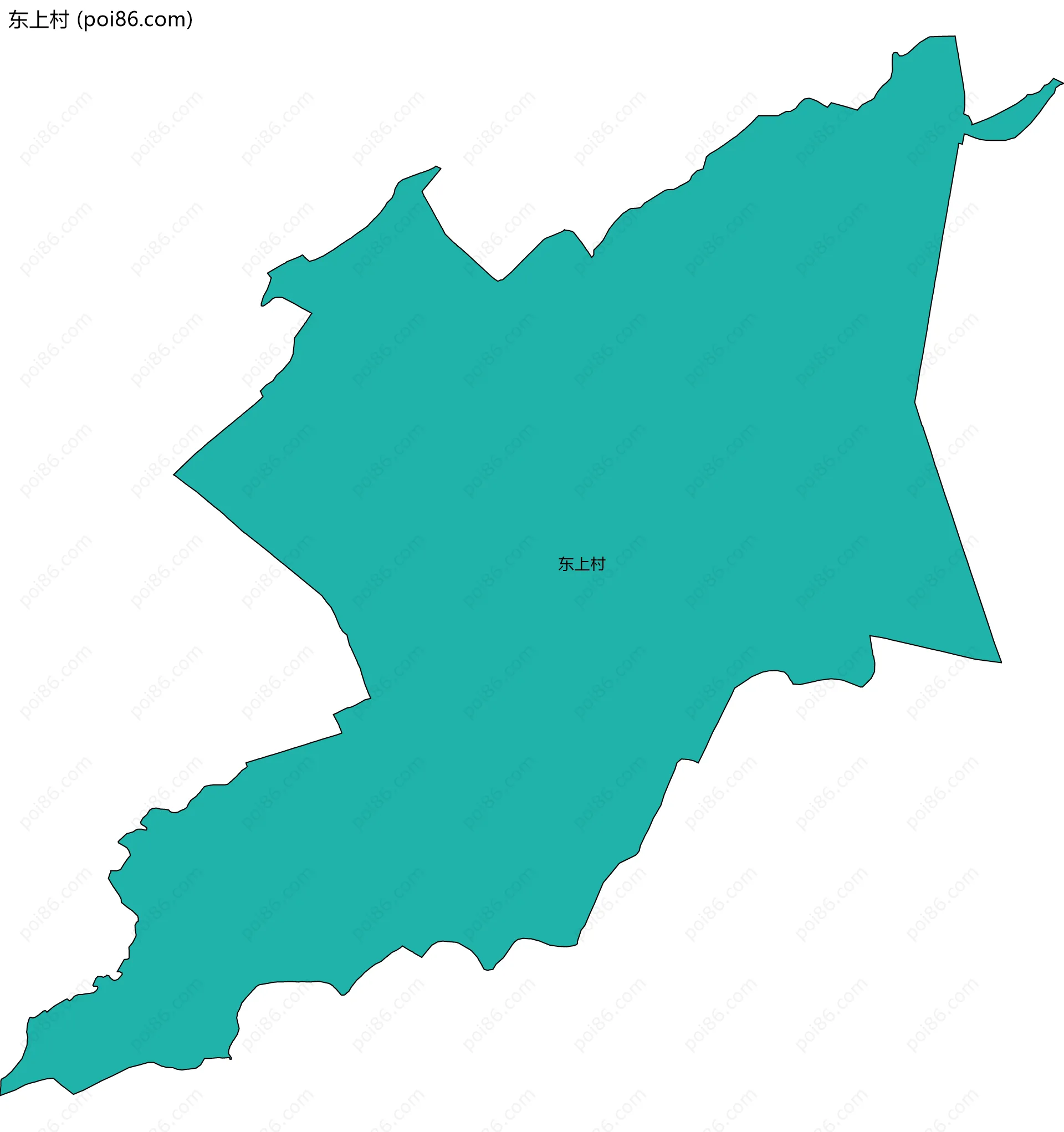 东上村边界地图