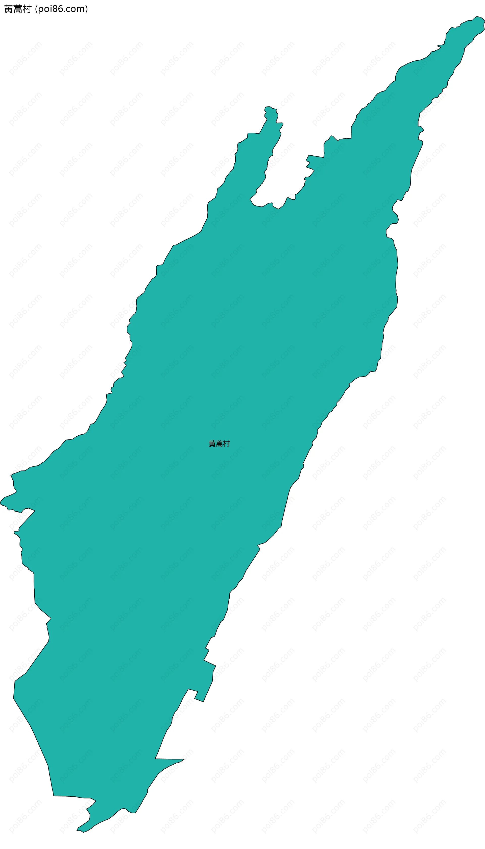 黄蒿村边界地图