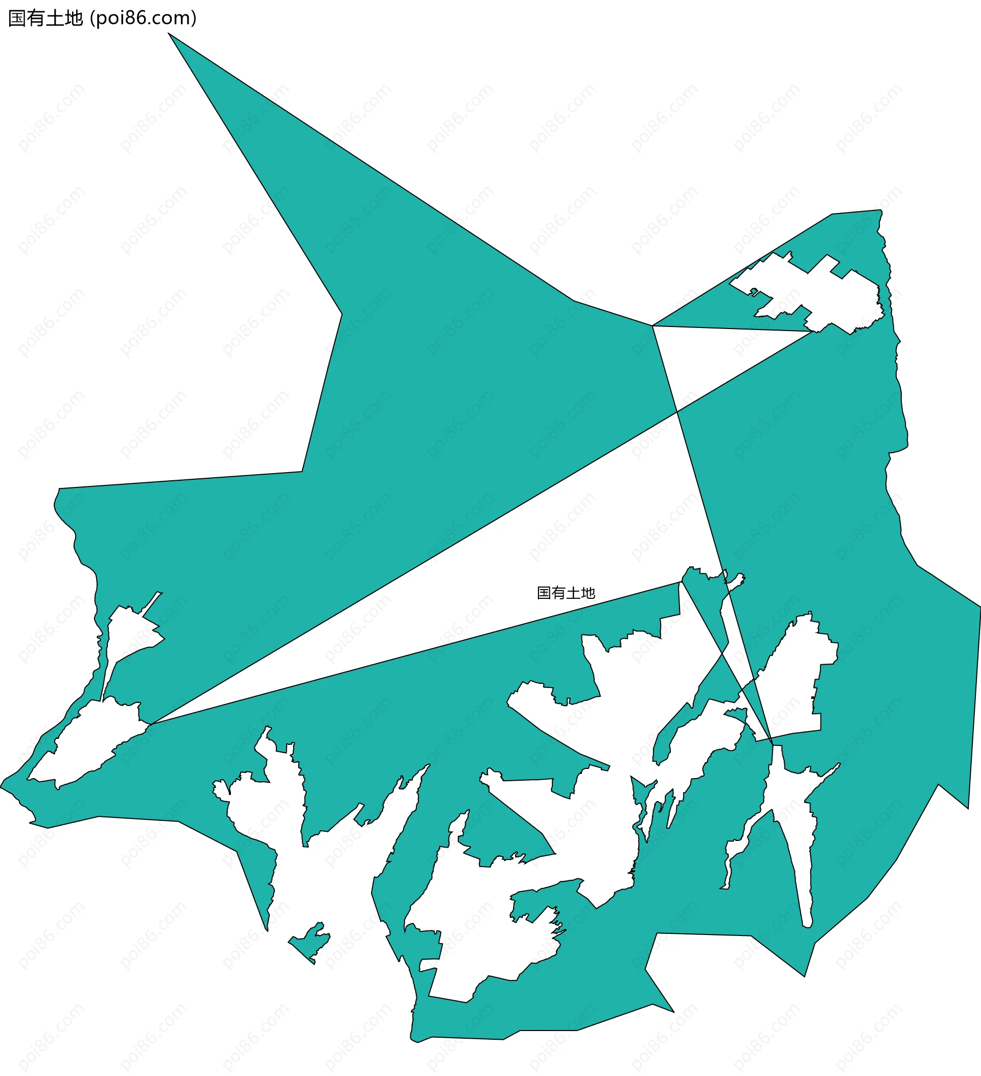 国有土地边界地图