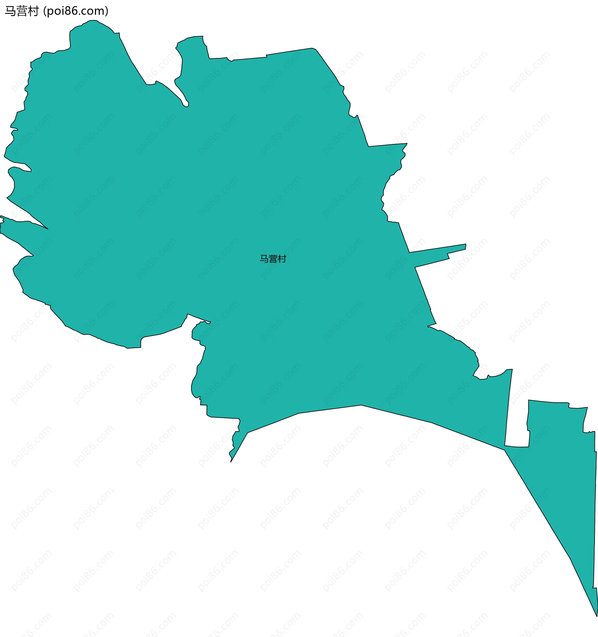 马营村边界地图