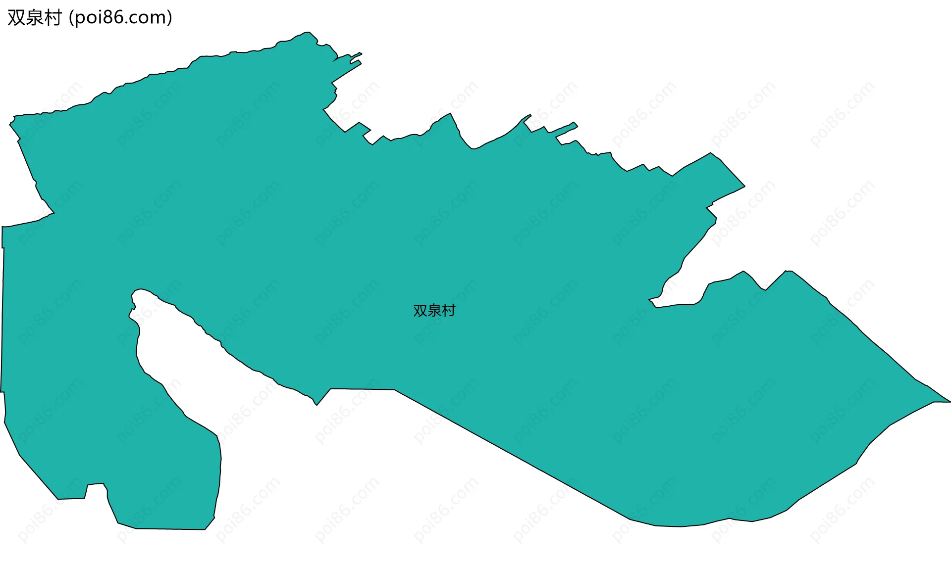 双泉村边界地图