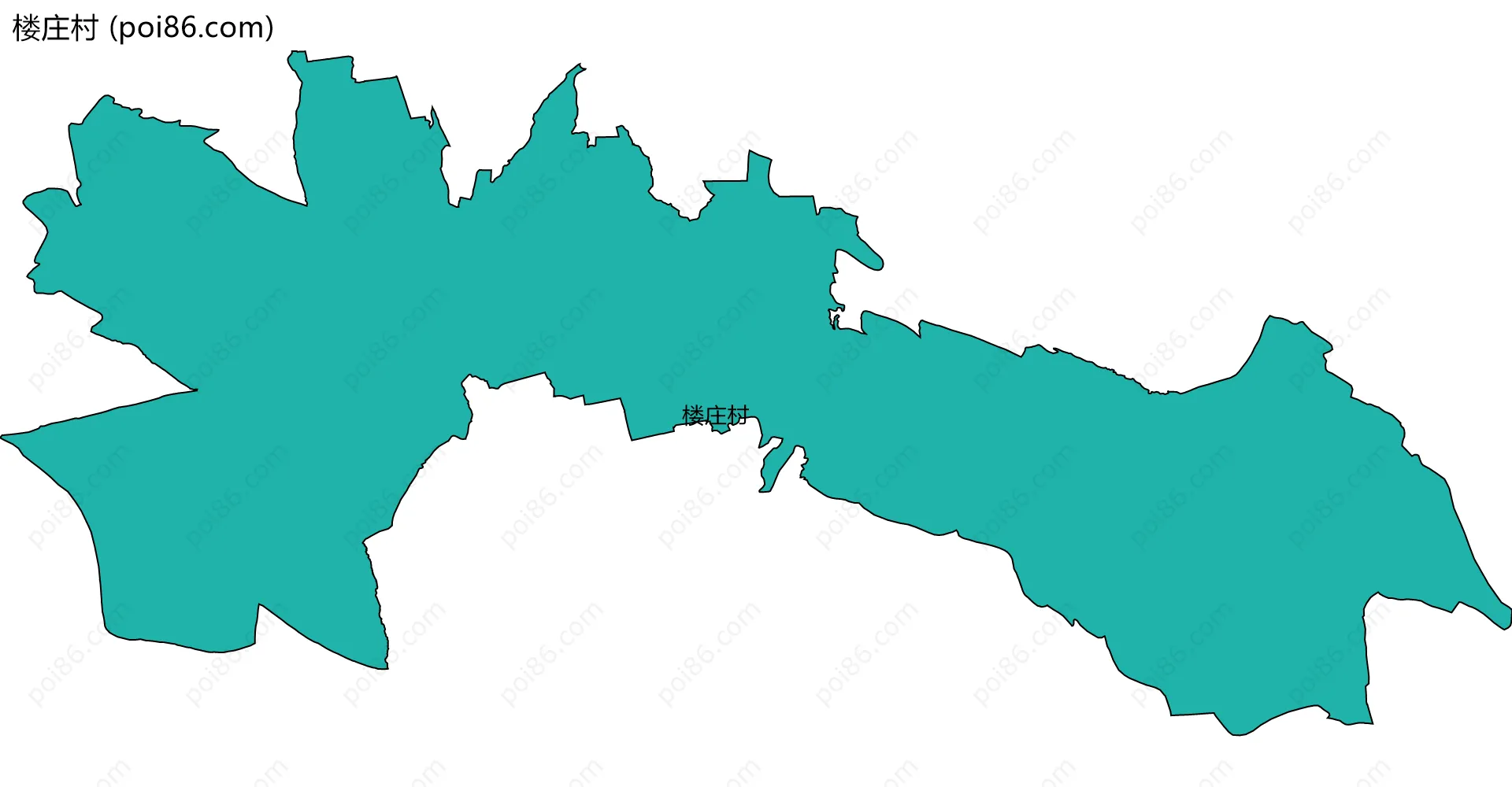 楼庄村边界地图