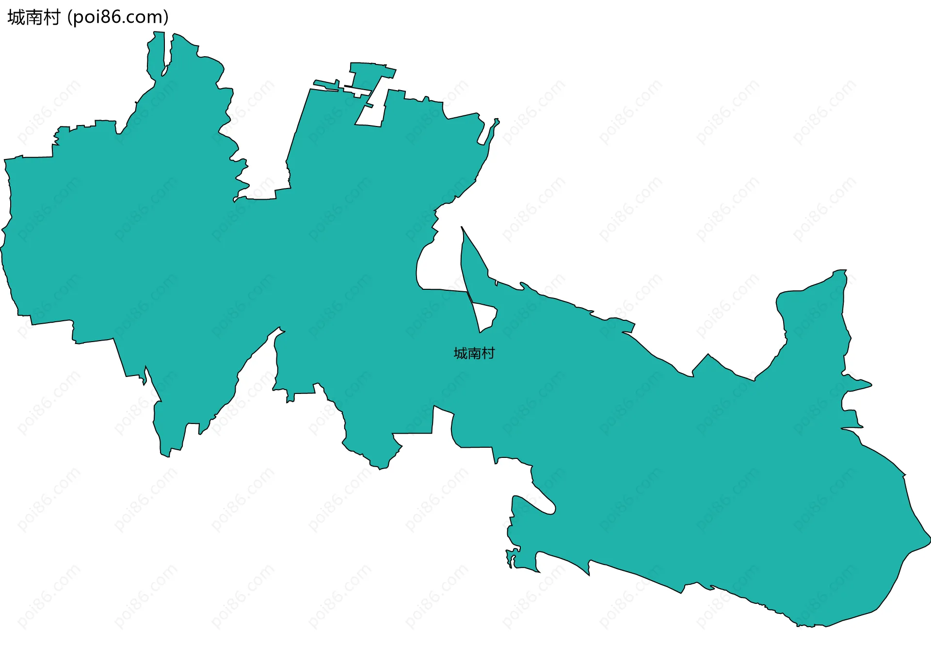 城南村边界地图