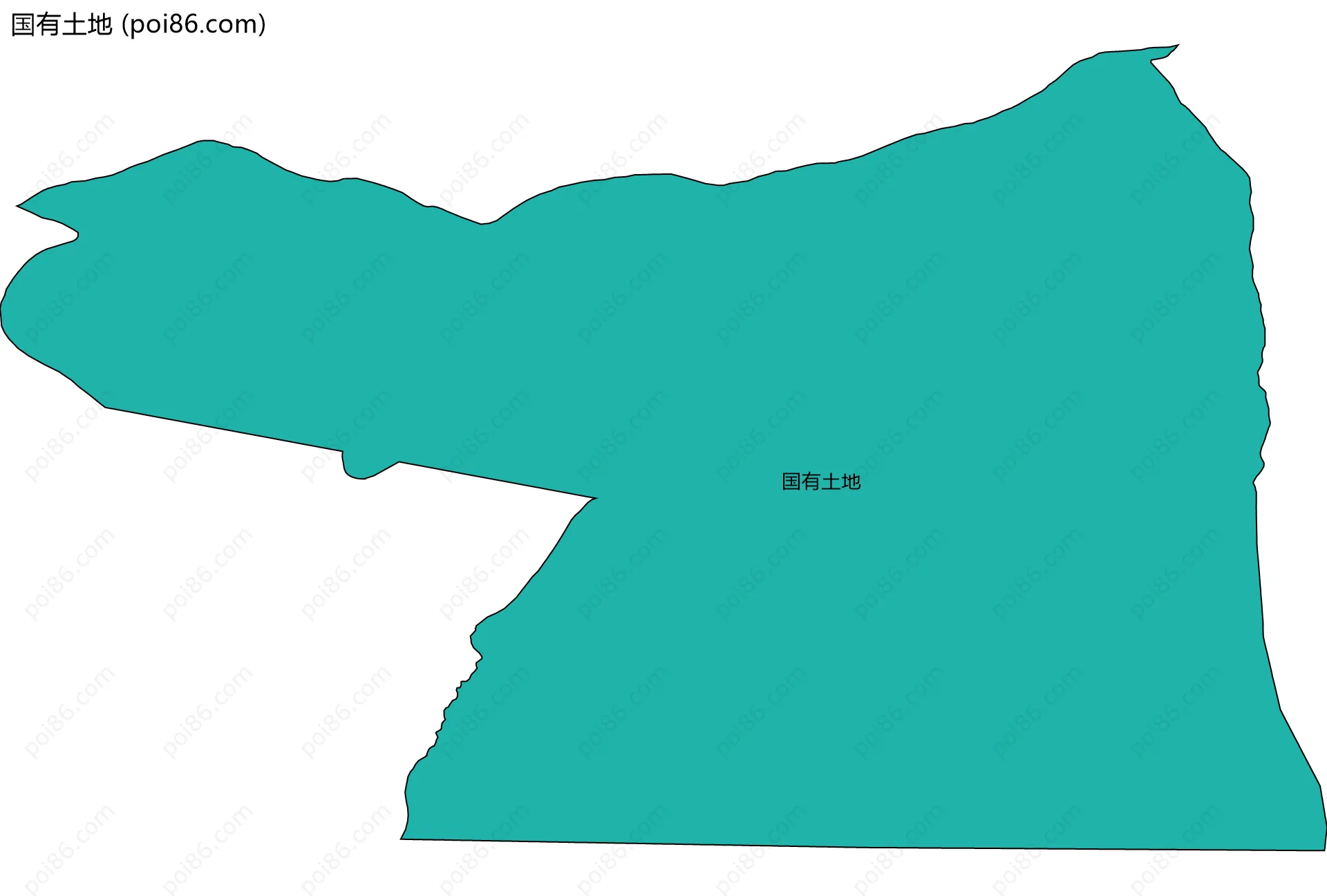 国有土地边界地图