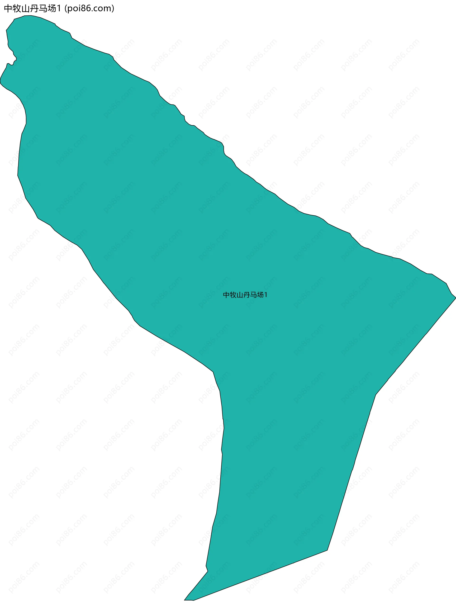 中牧山丹马场1边界地图