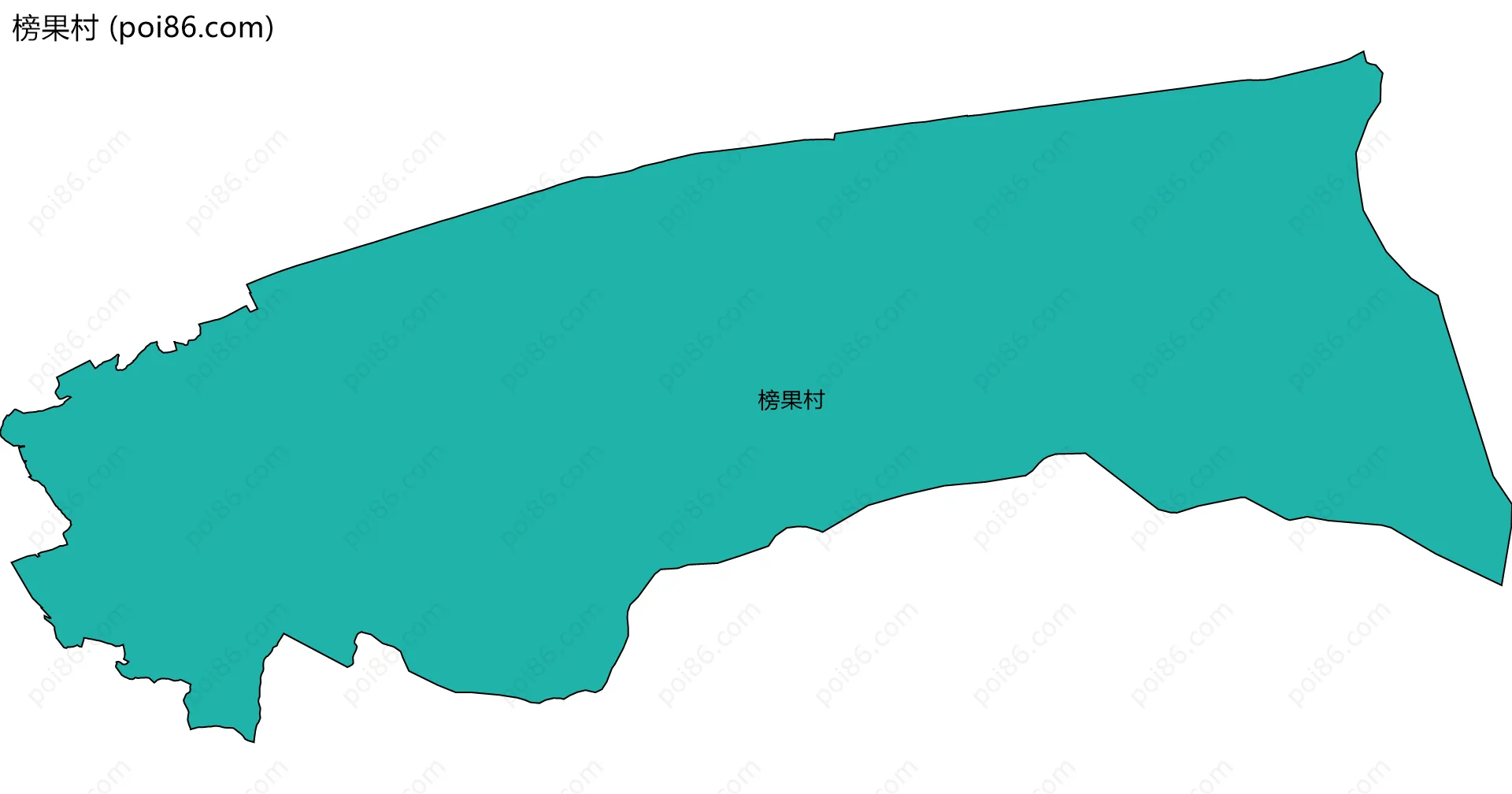 榜果村边界地图