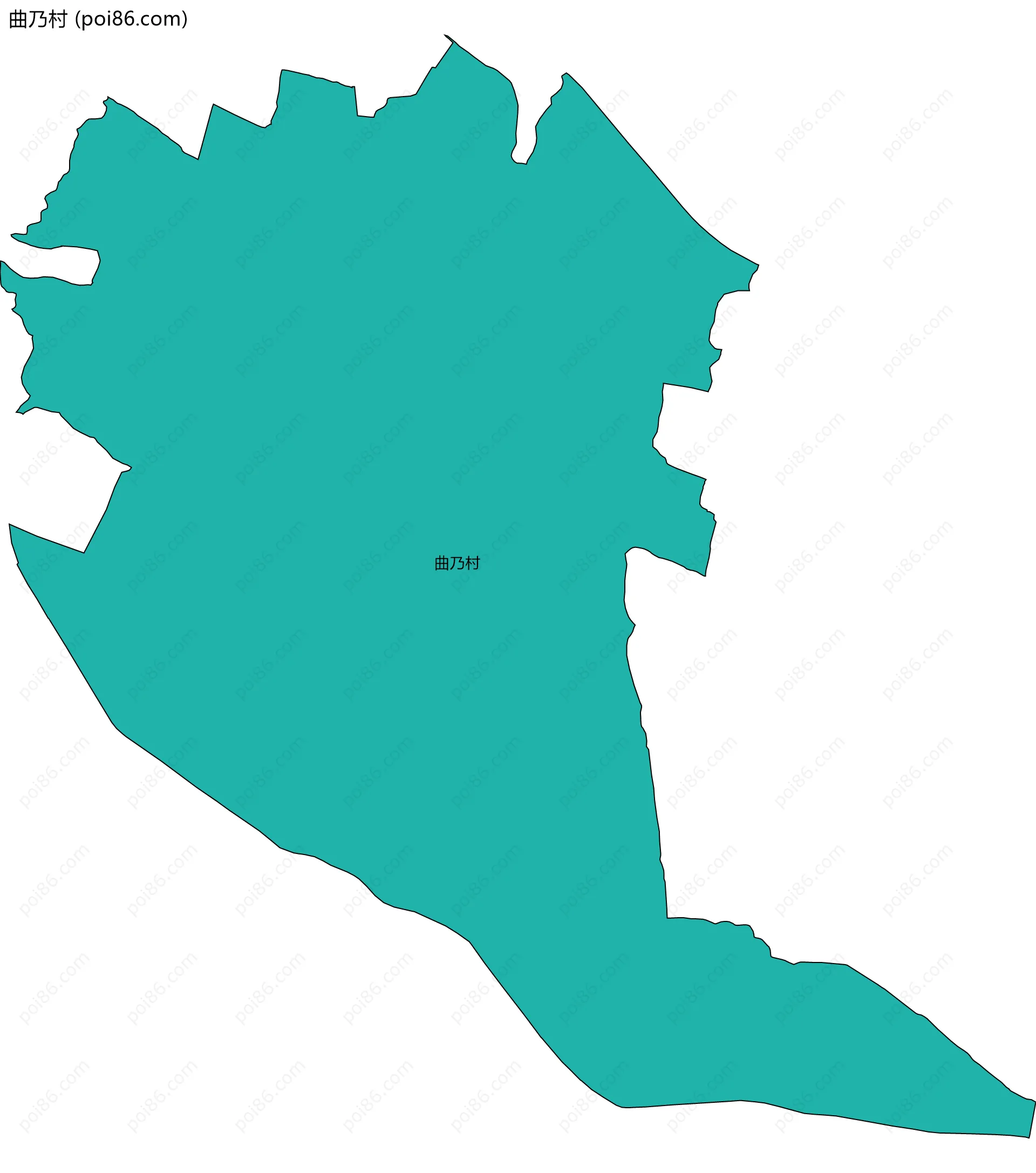 曲乃村边界地图