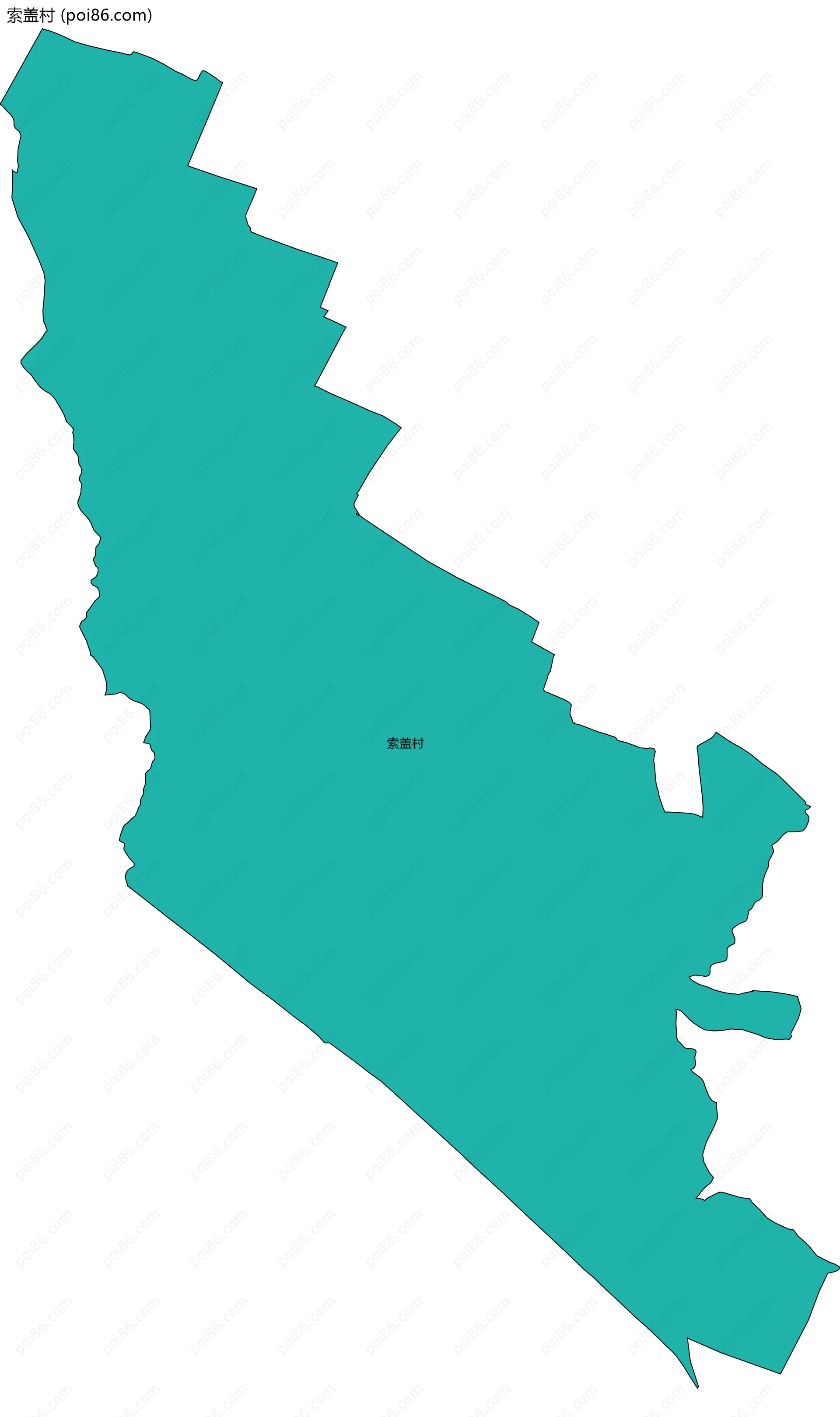 索盖村边界地图