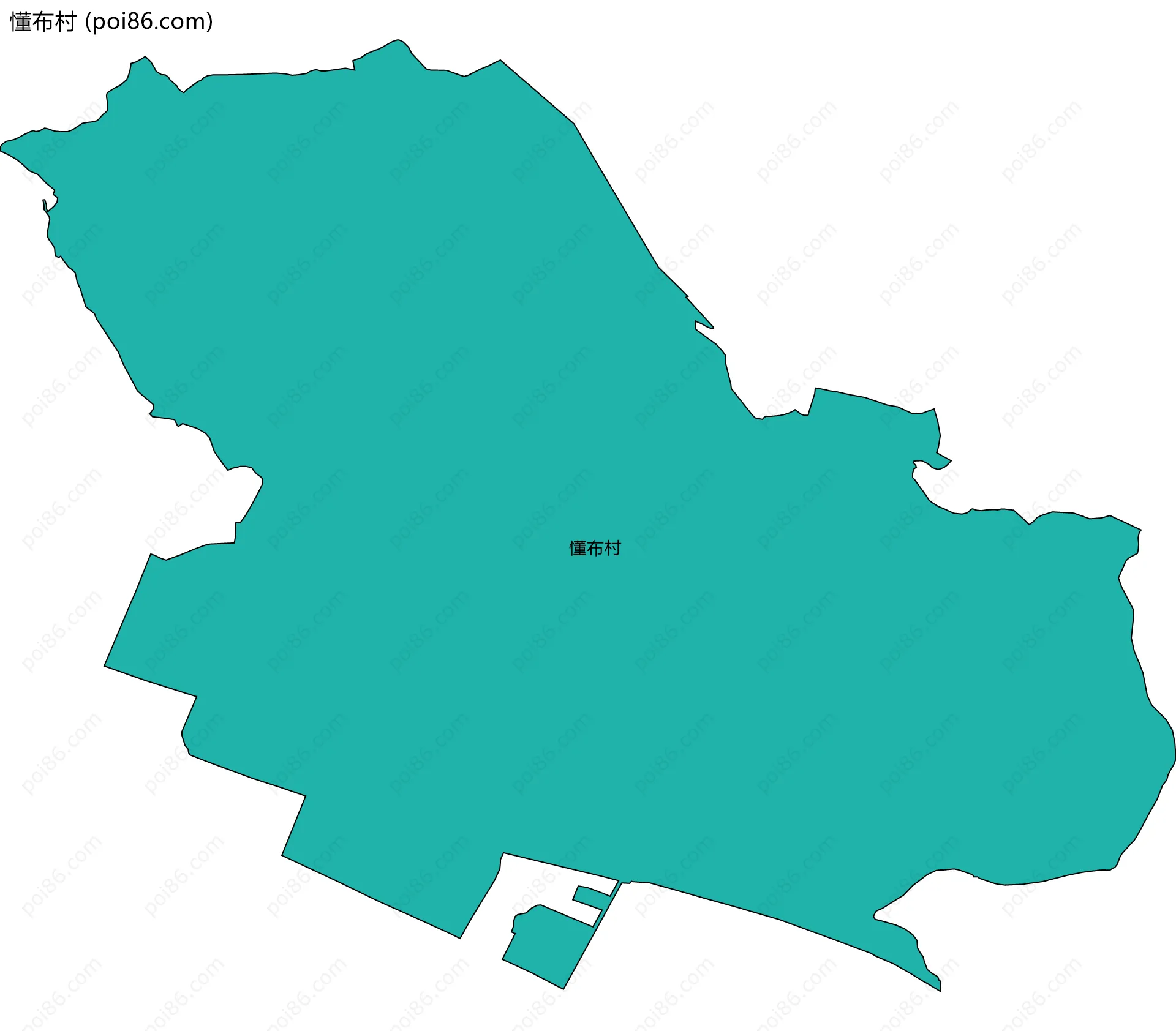 懂布村边界地图