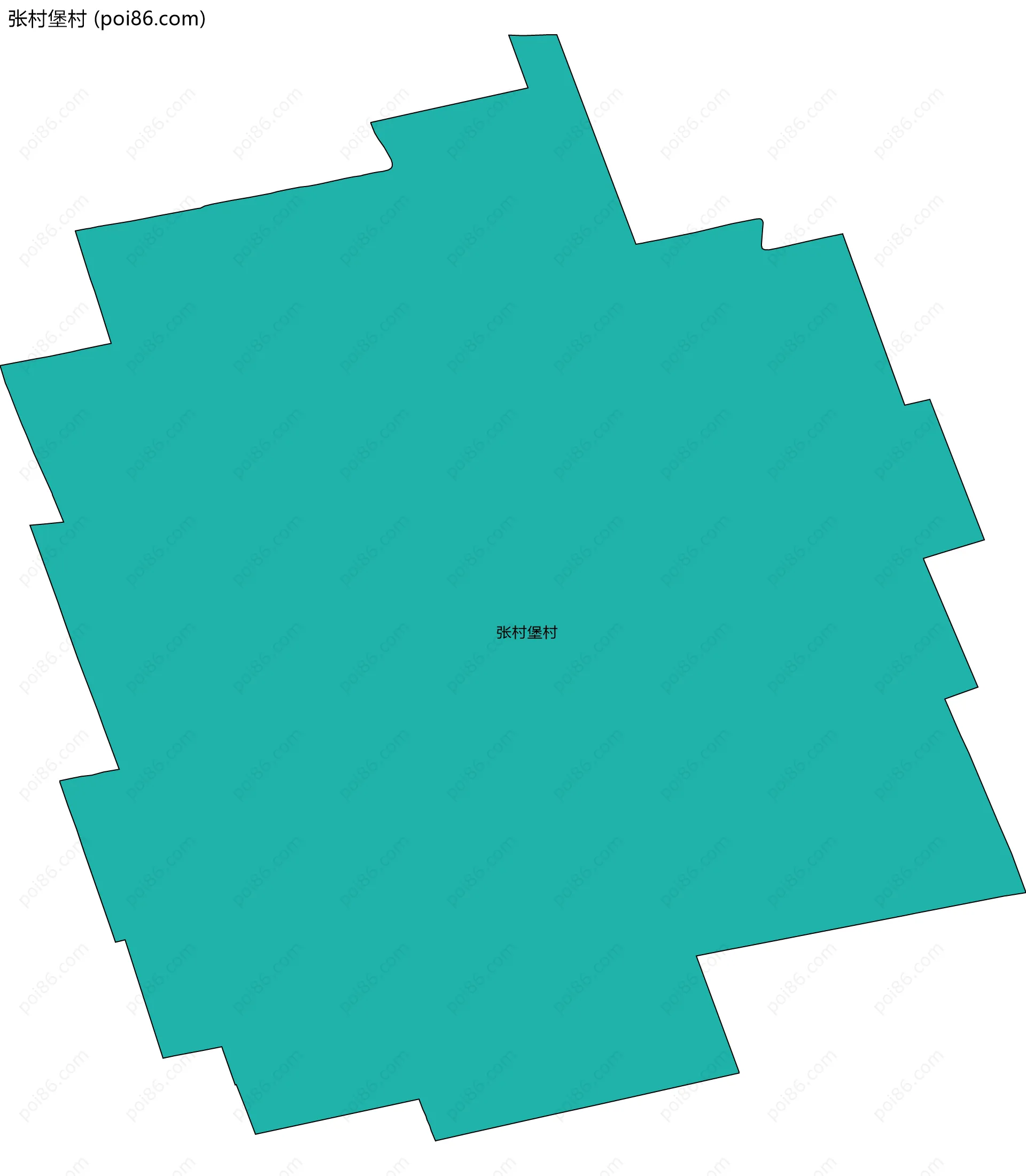 张村堡村边界地图