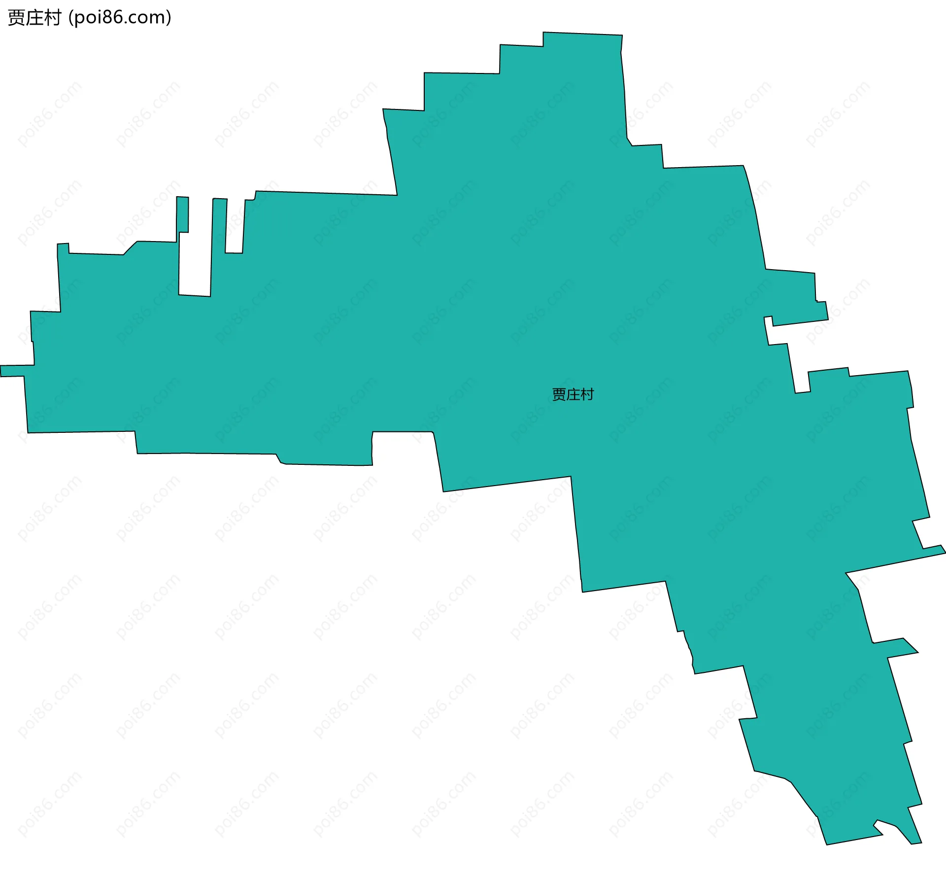 贾庄村边界地图