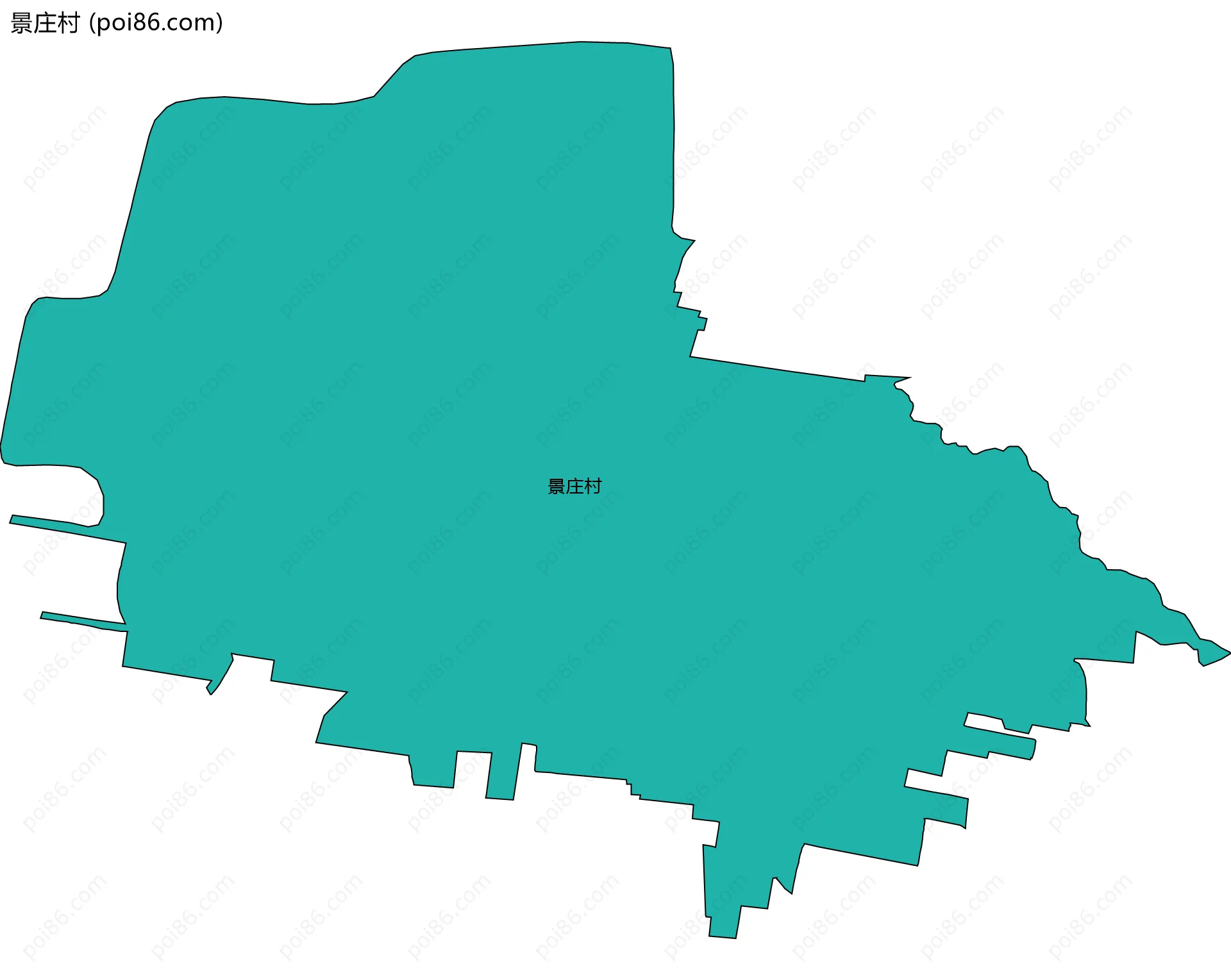 景庄村边界地图