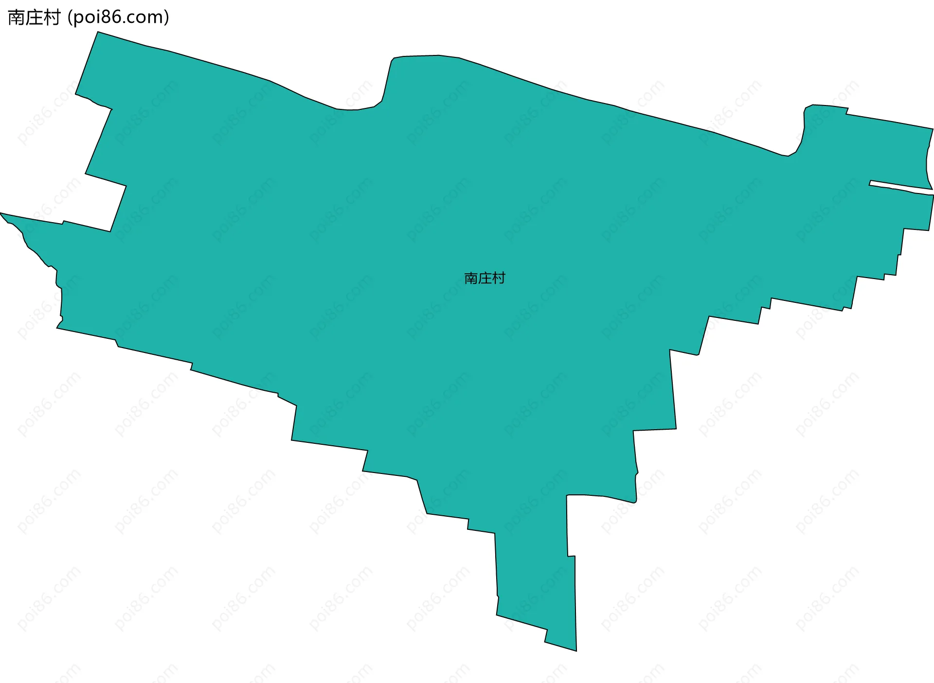 南庄村边界地图