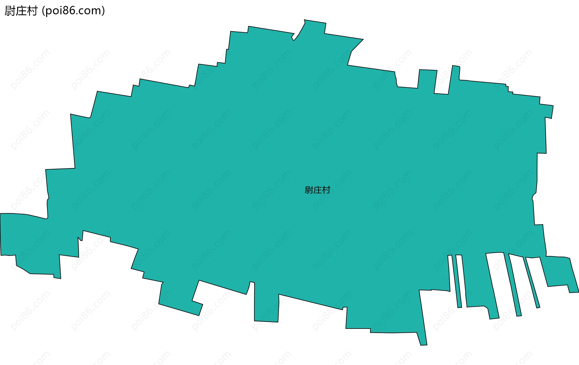 尉庄村边界地图