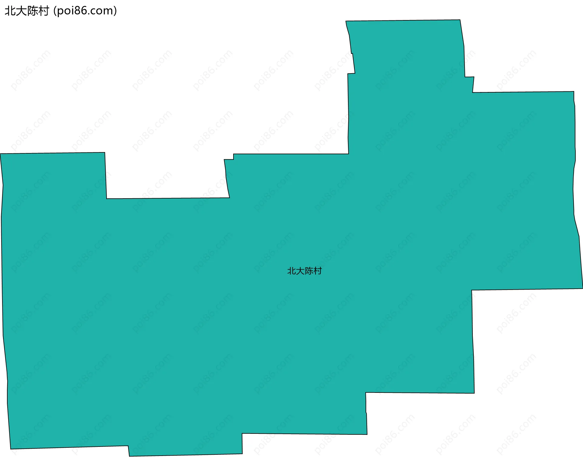 北大陈村边界地图