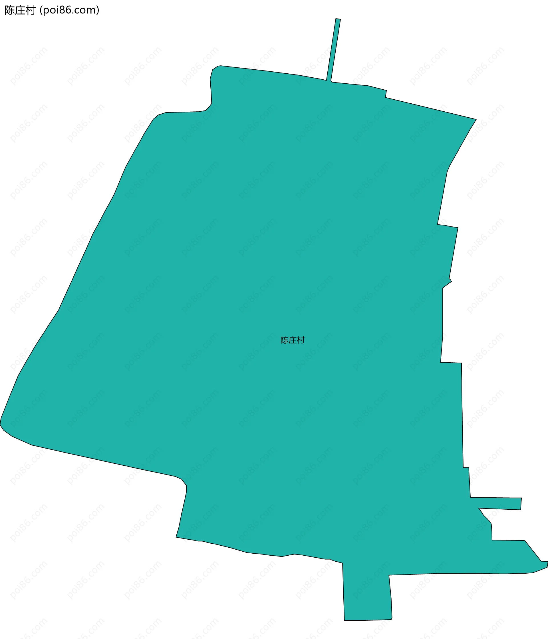 陈庄村边界地图