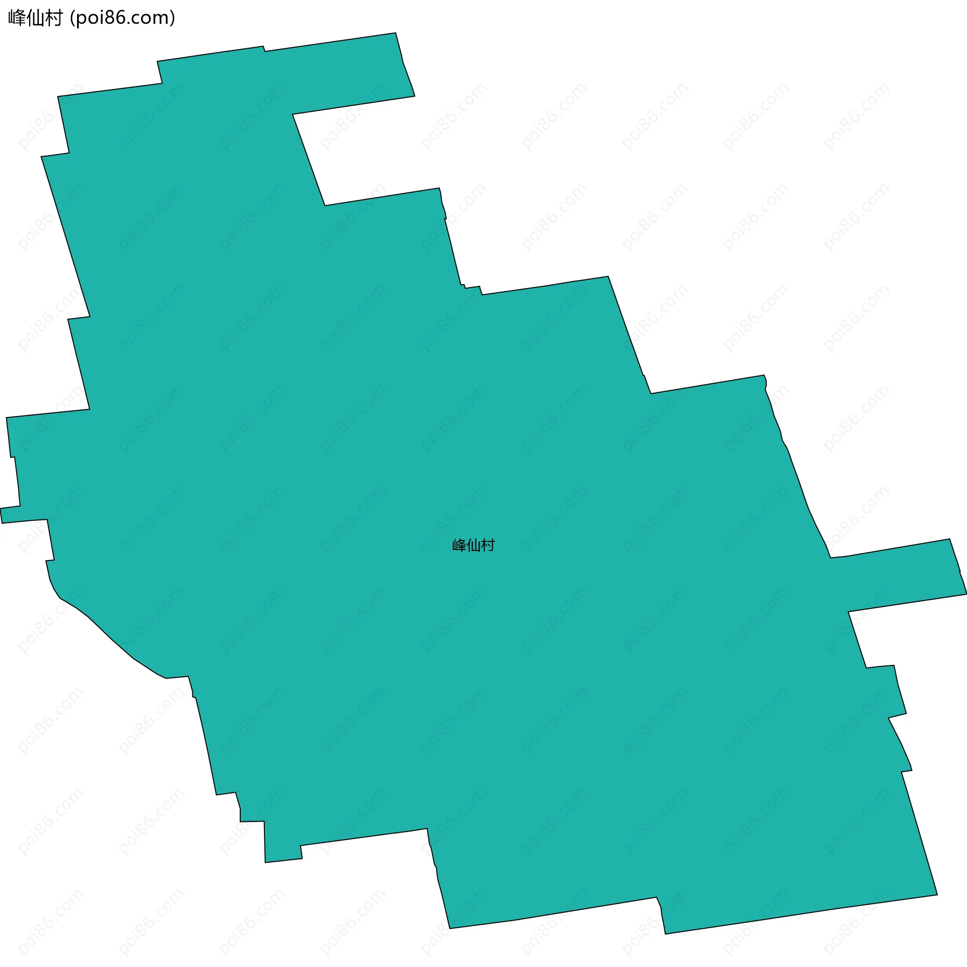 峰仙村边界地图