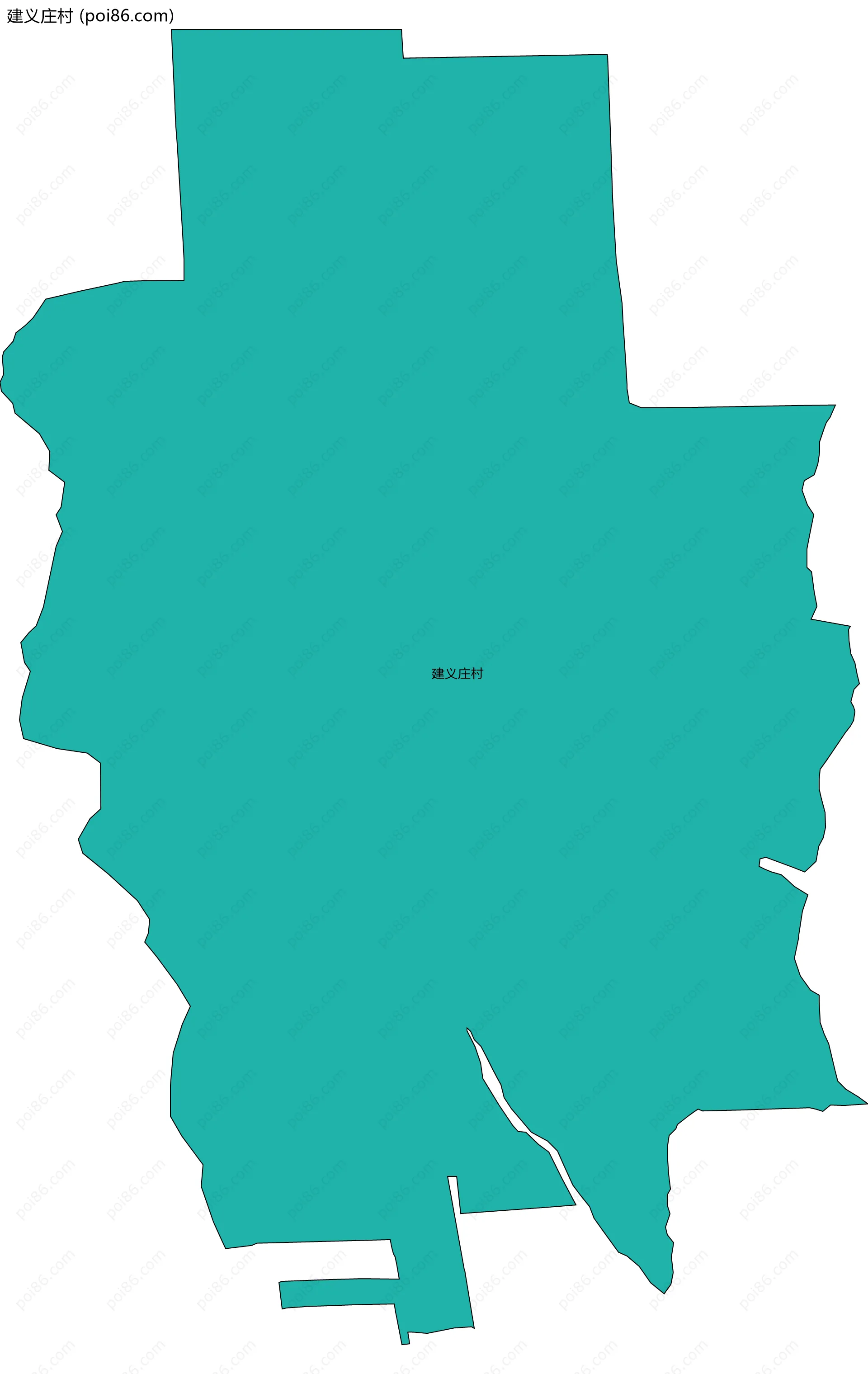 建义庄村边界地图