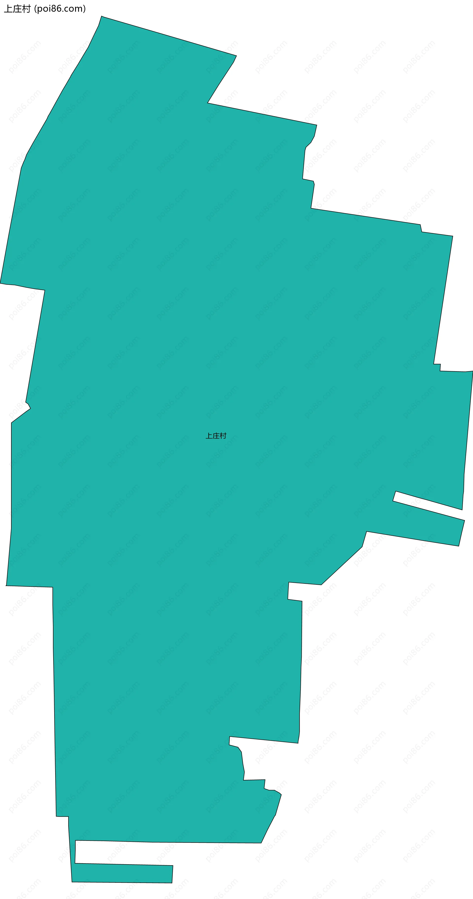 上庄村边界地图