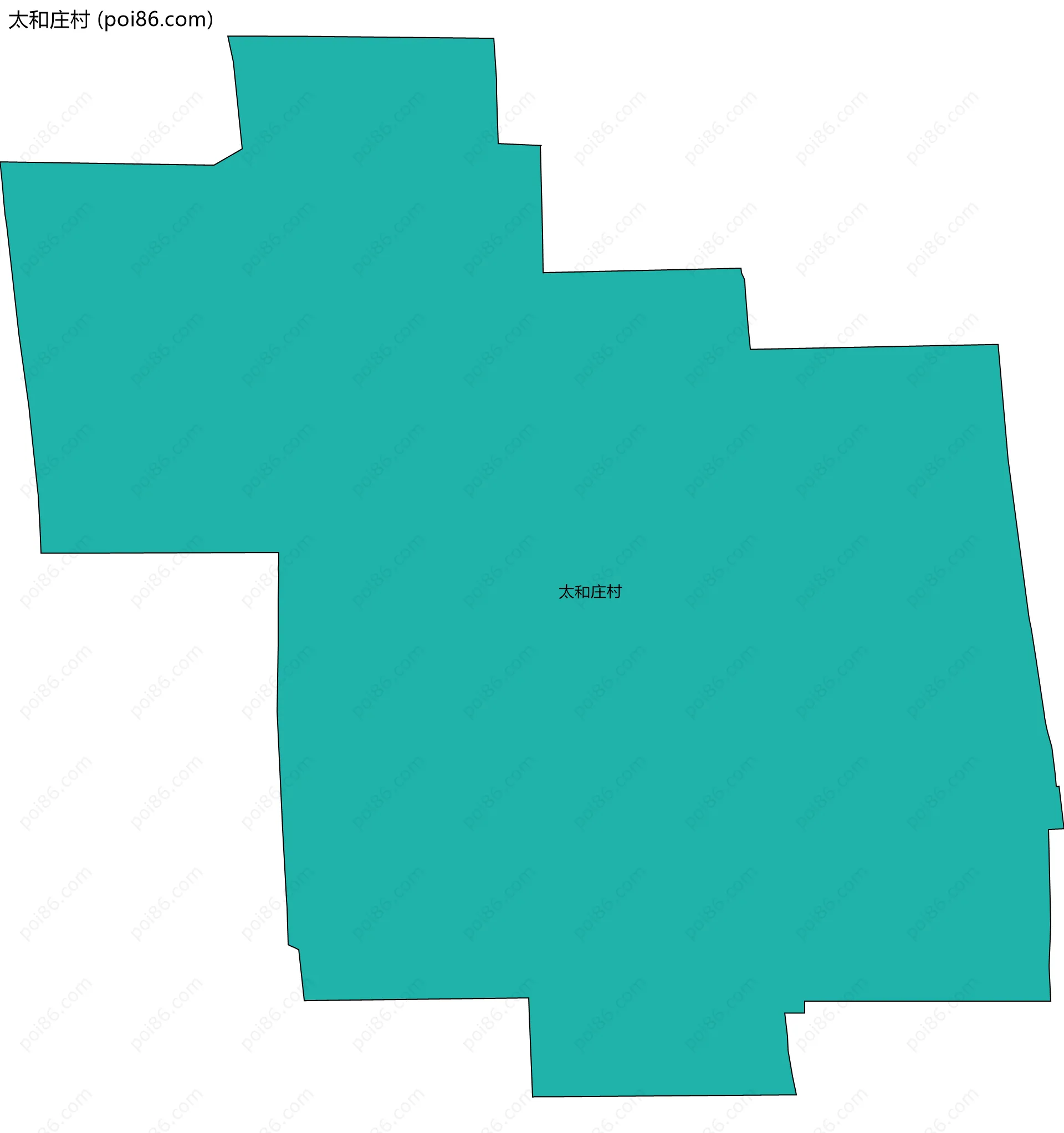 太和庄村边界地图