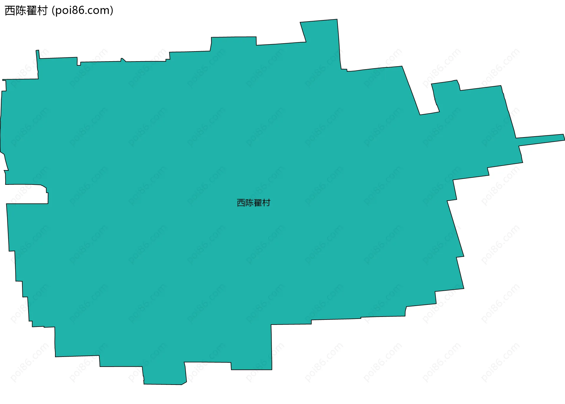 西陈翟村边界地图