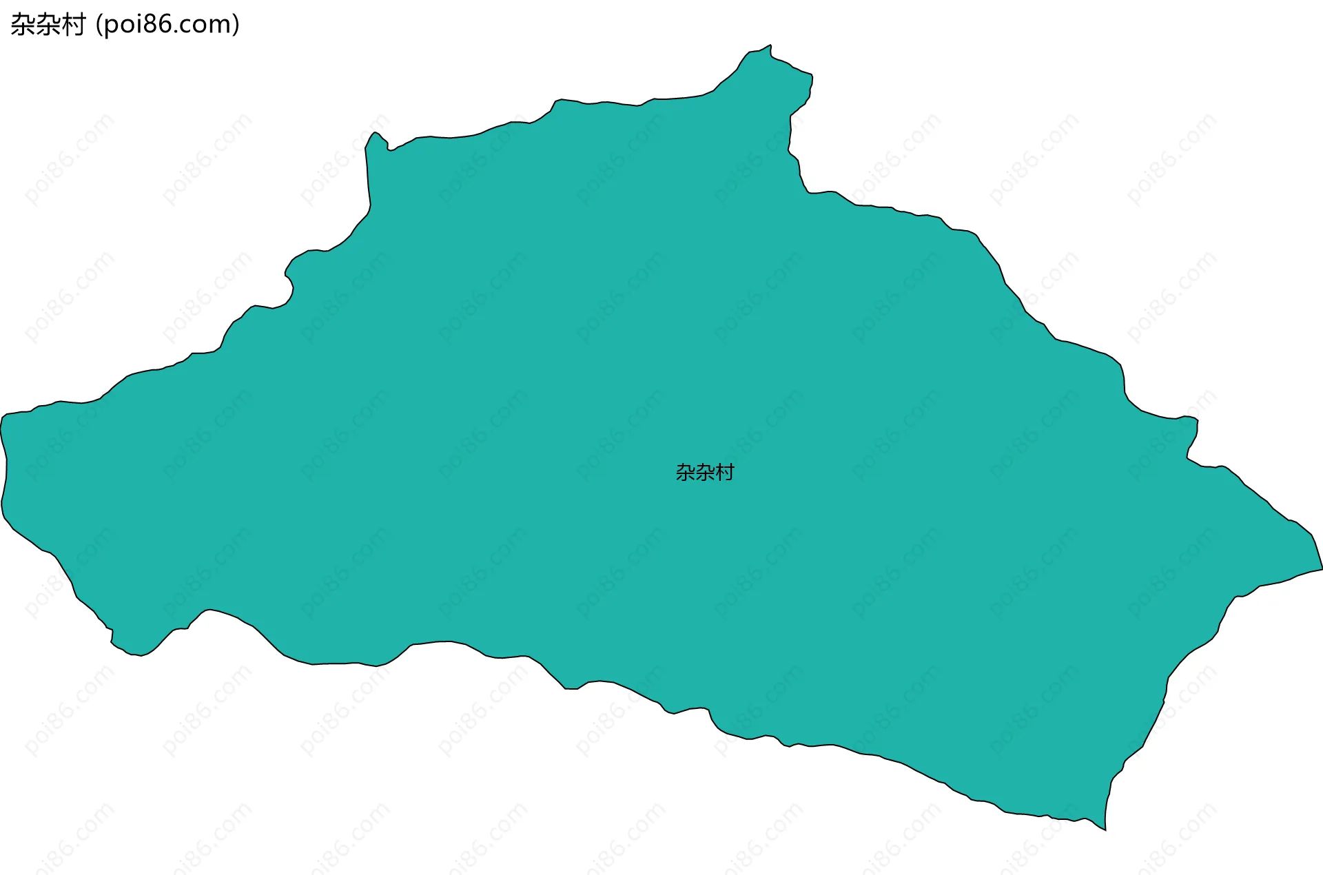杂杂村边界地图