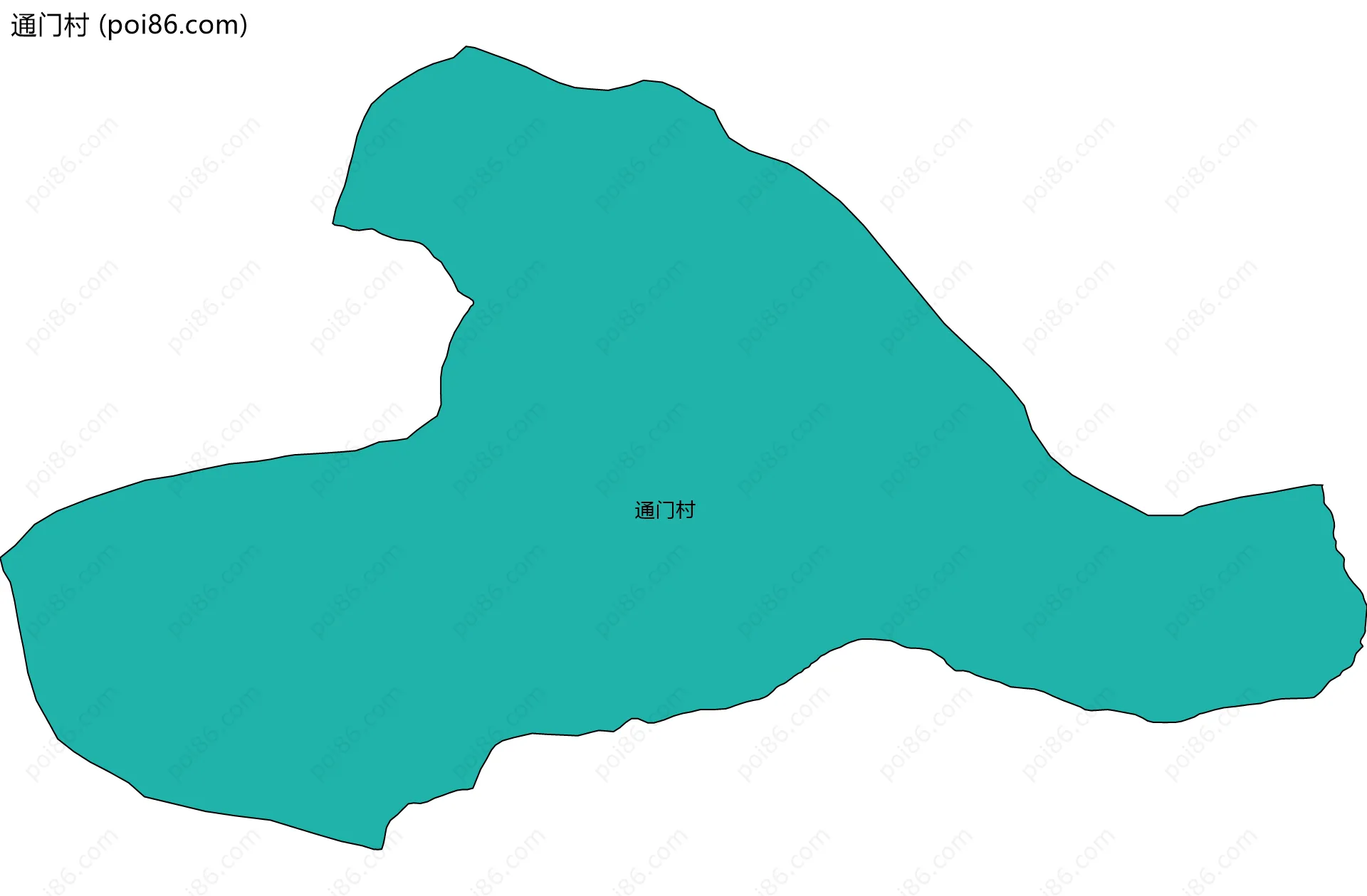 通门村边界地图