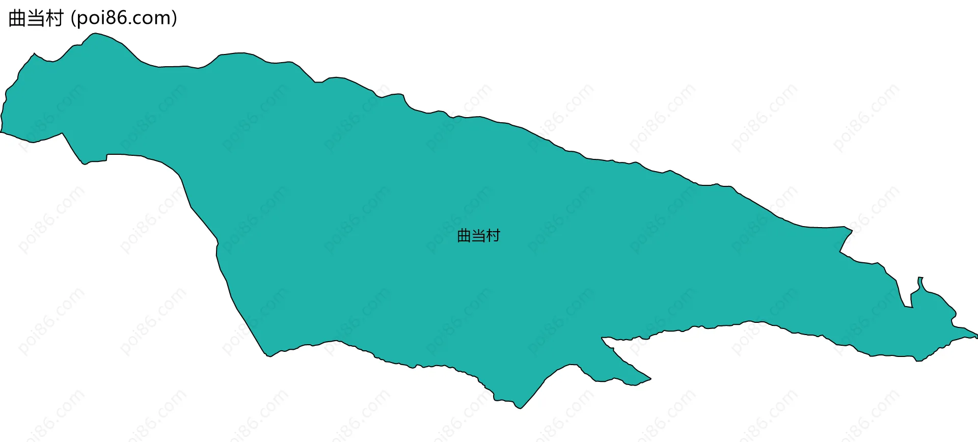 曲当村边界地图