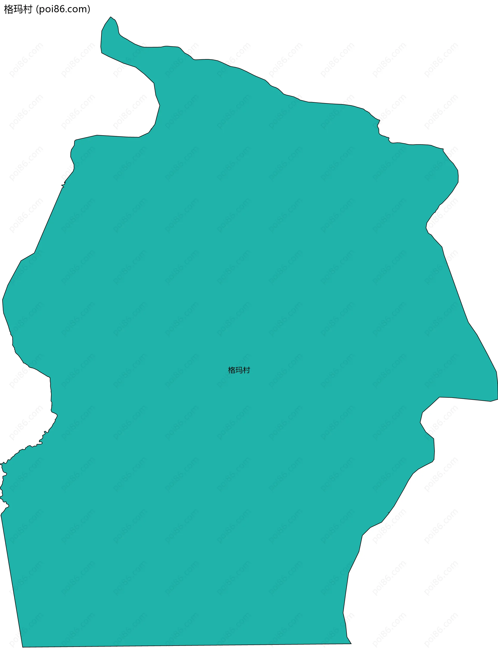 格玛村边界地图