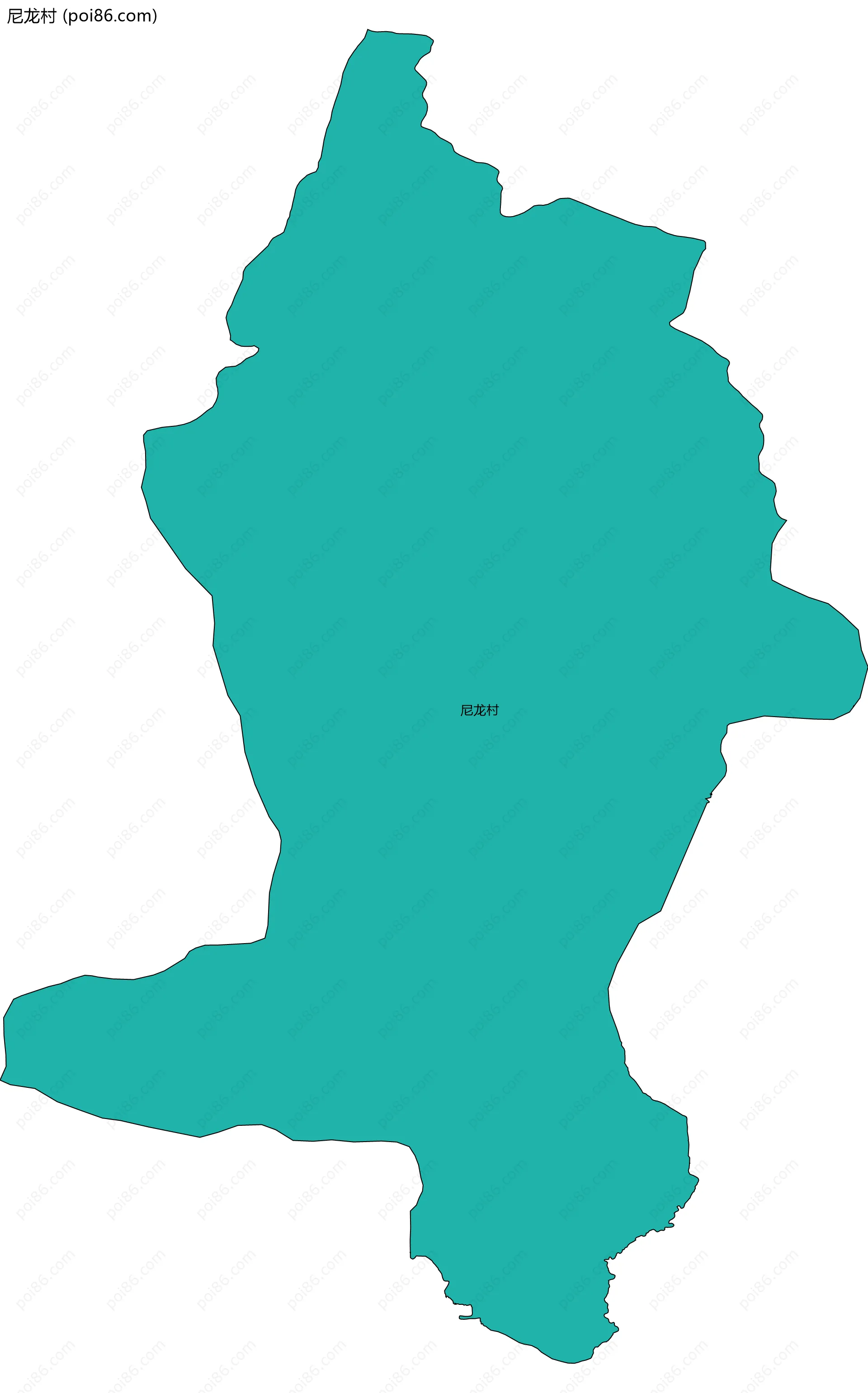 尼龙村边界地图