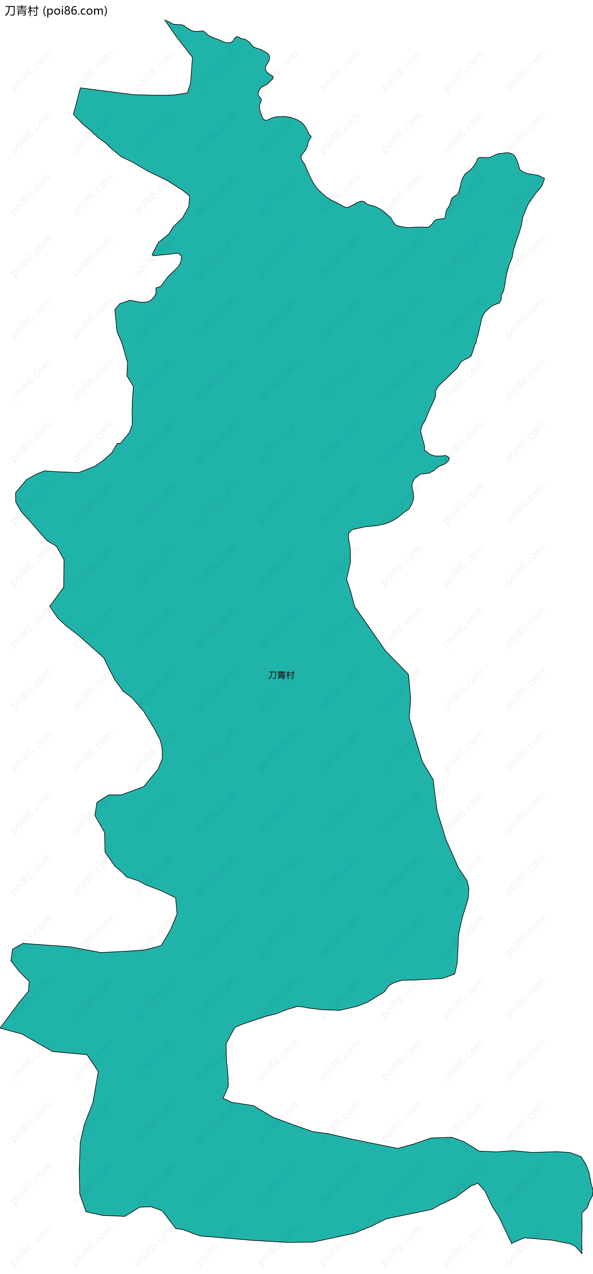 刀青村边界地图