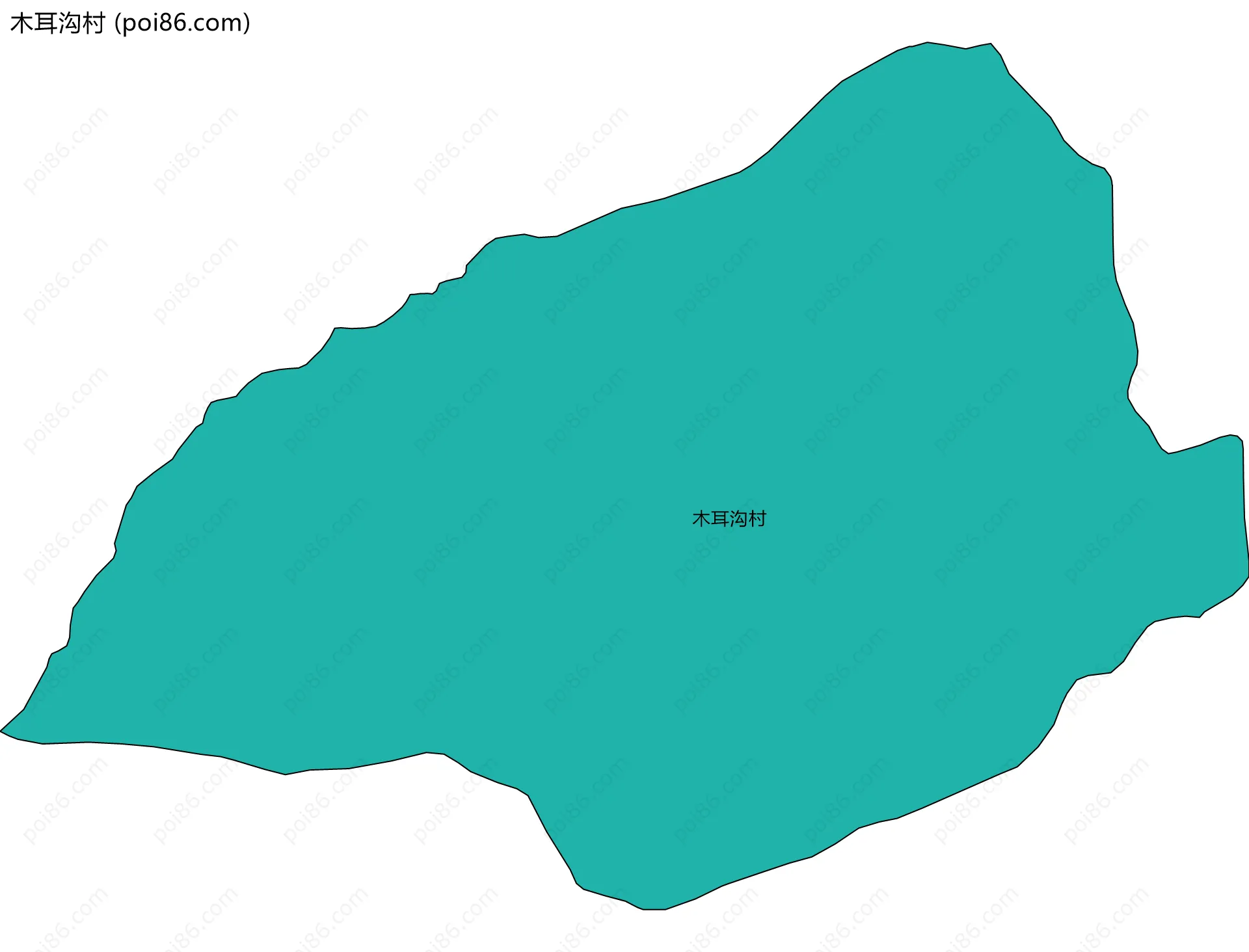 木耳沟村边界地图