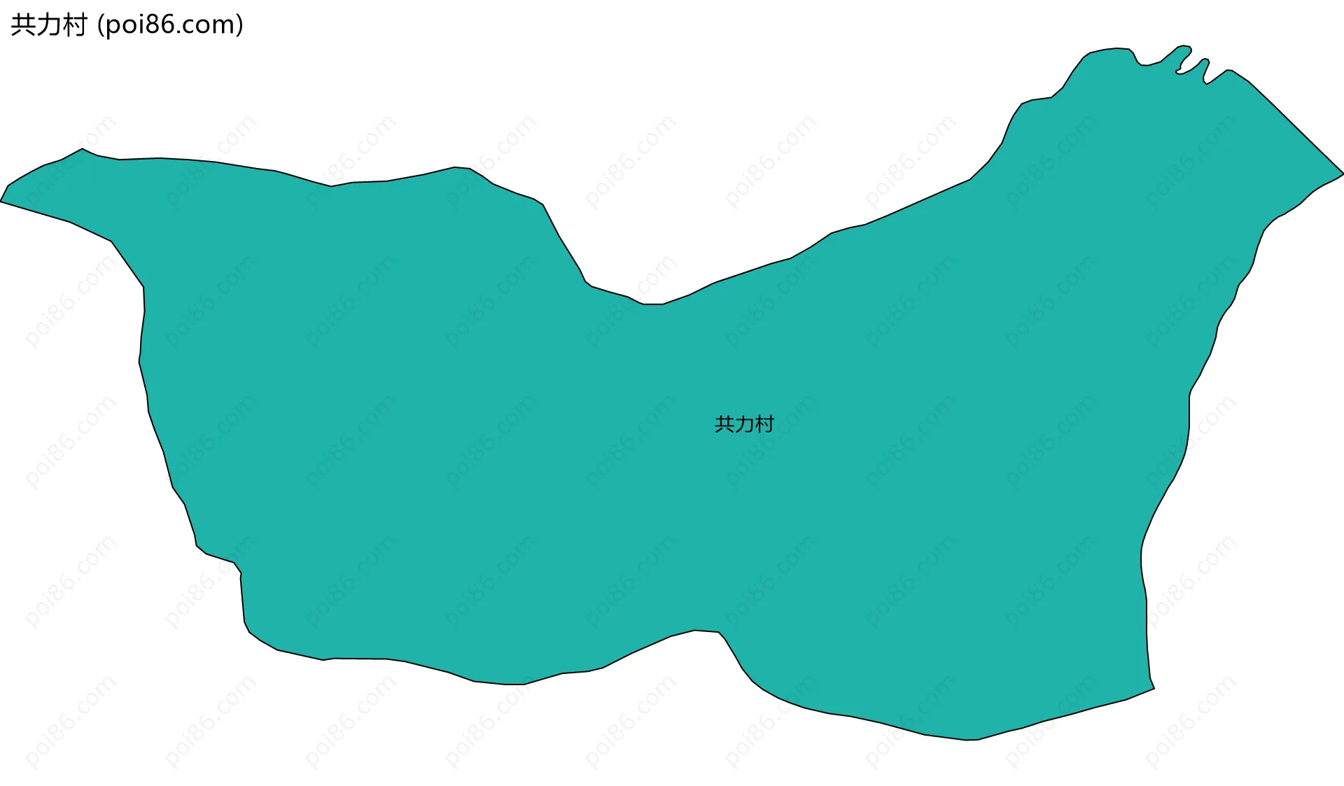共力村边界地图
