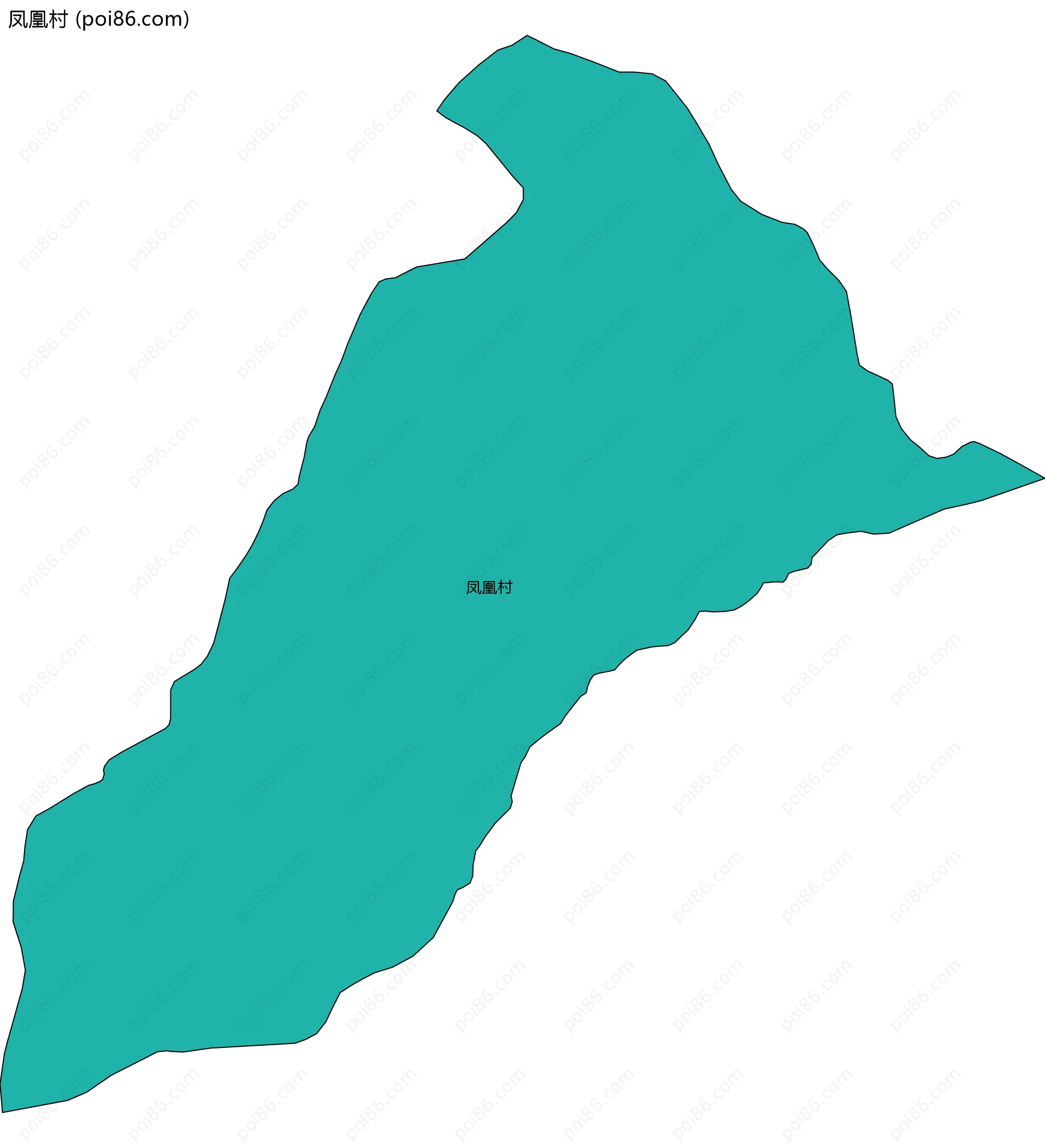 凤凰村边界地图
