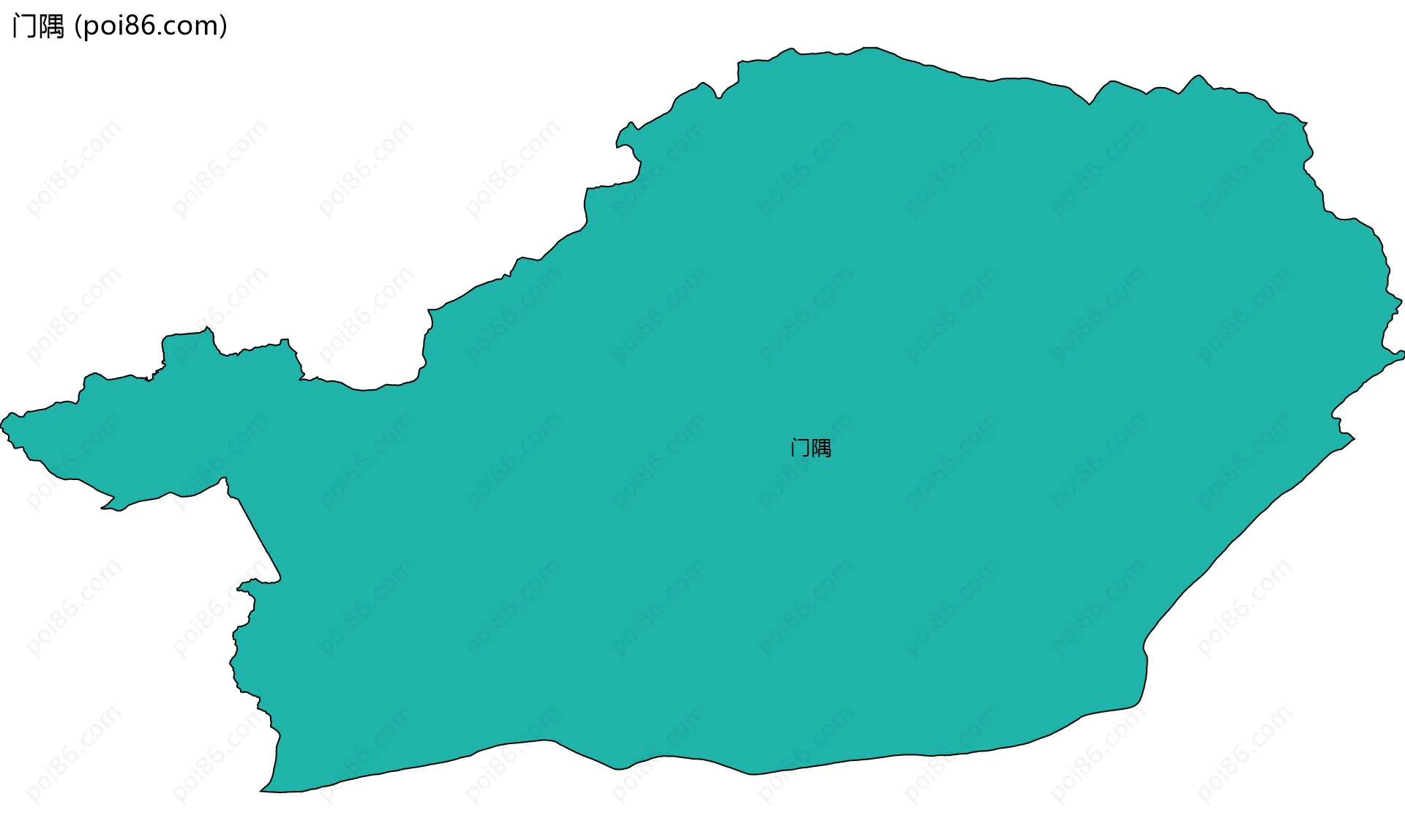 门隅边界地图