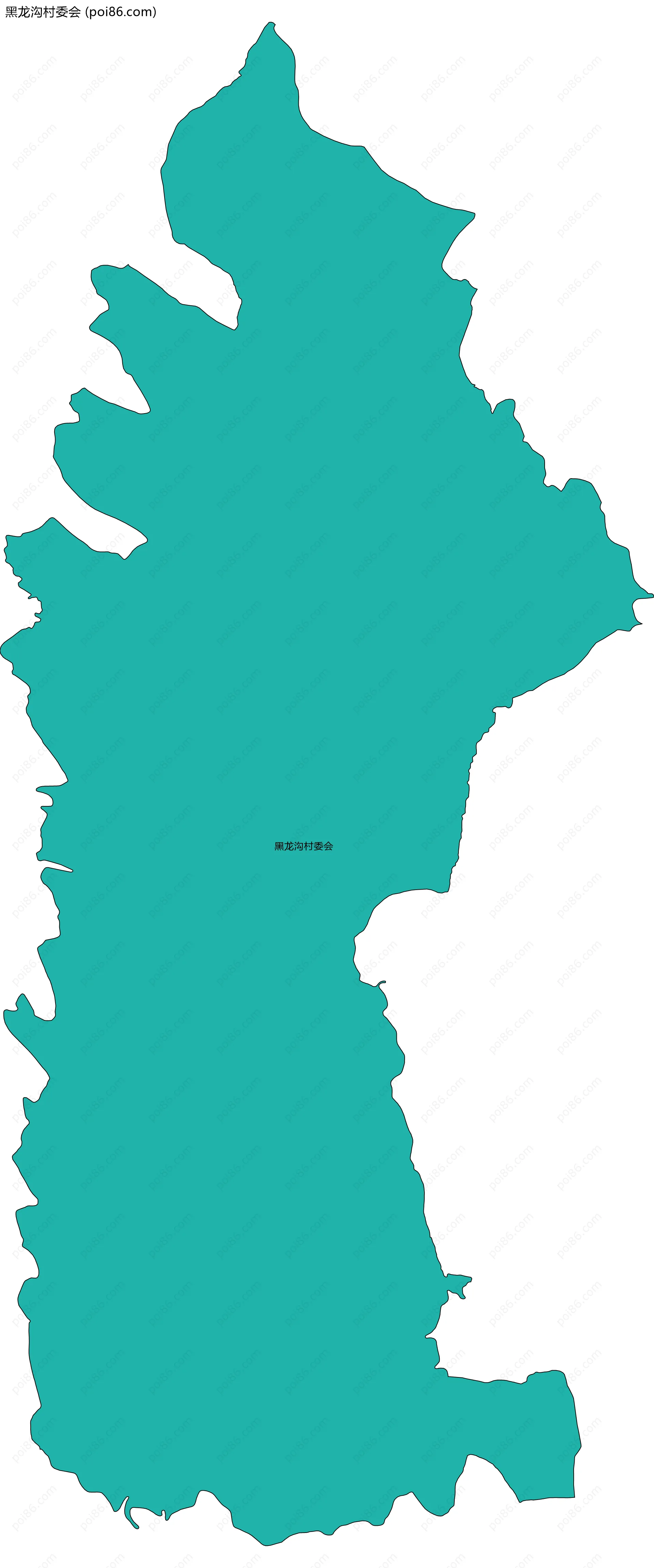 黑龙沟村委会边界地图