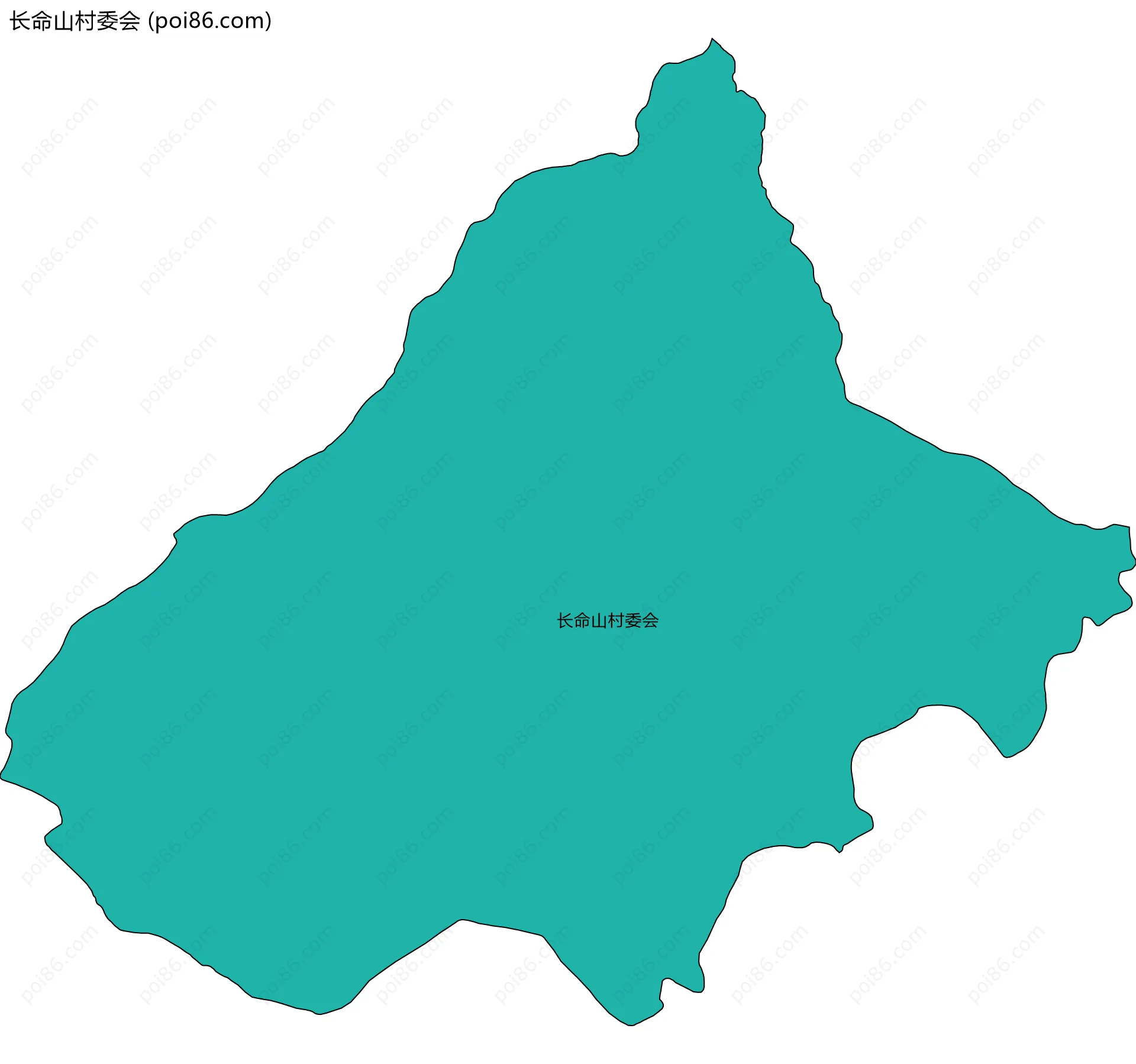 长命山村委会边界地图