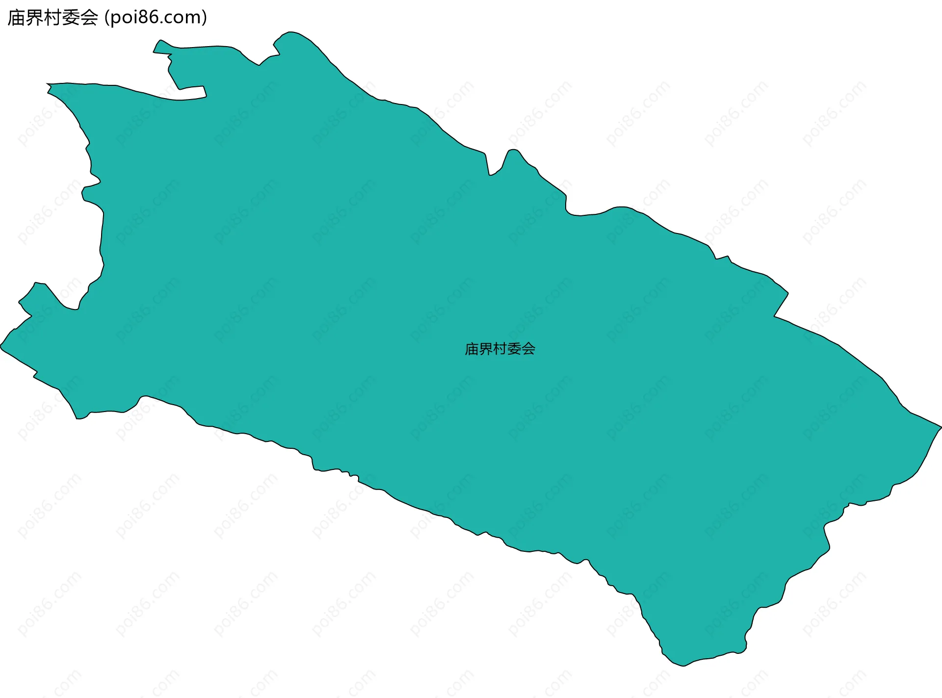 庙界村委会边界地图