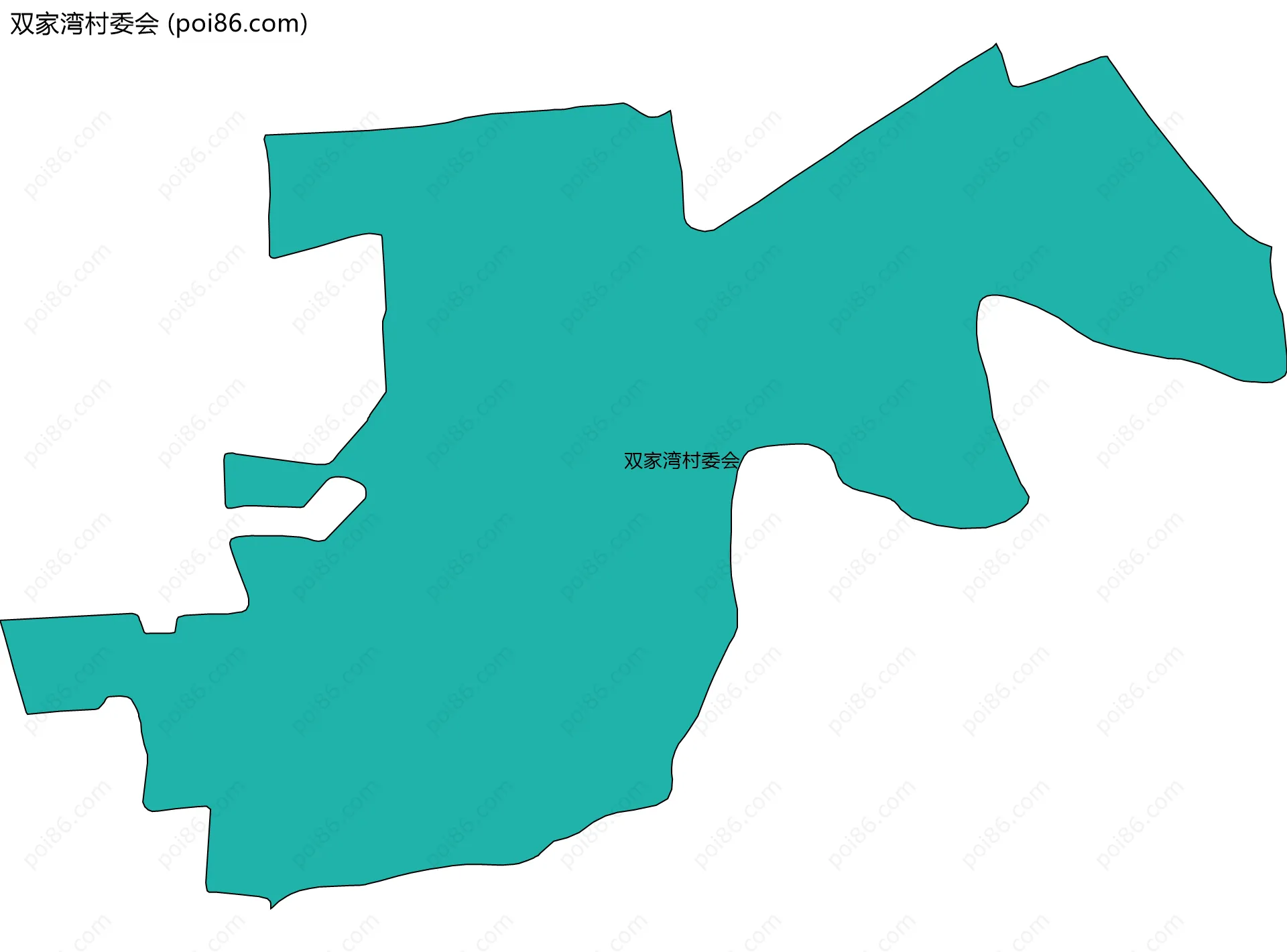 双家湾村委会边界地图