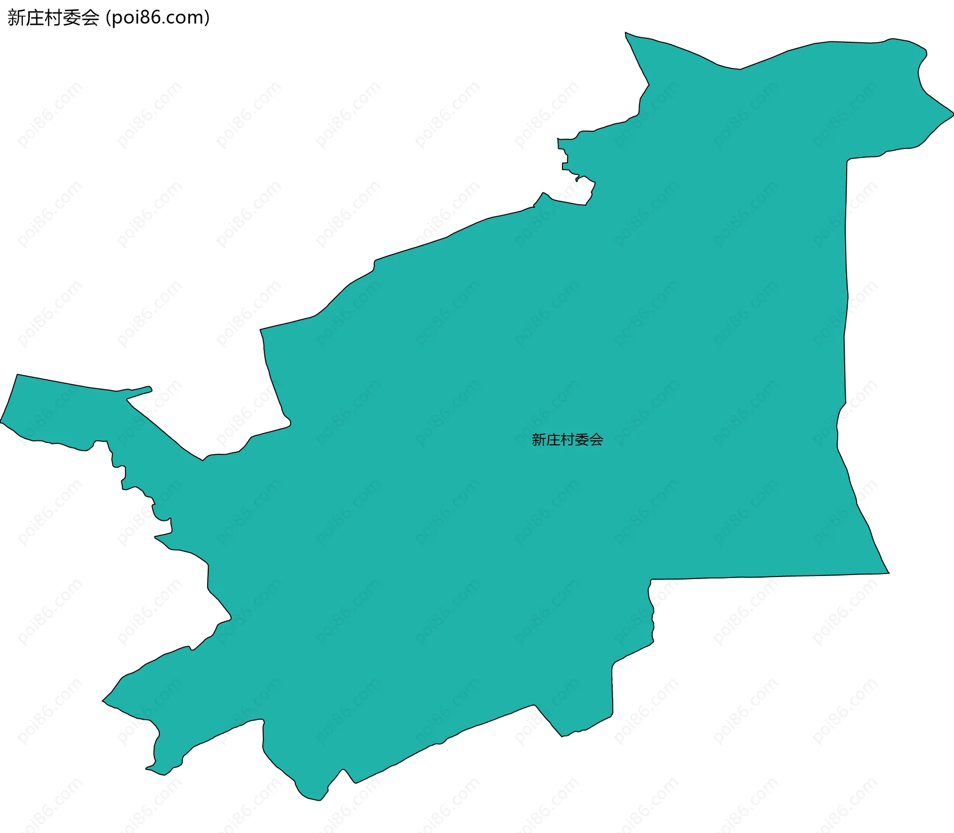 新庄村委会边界地图