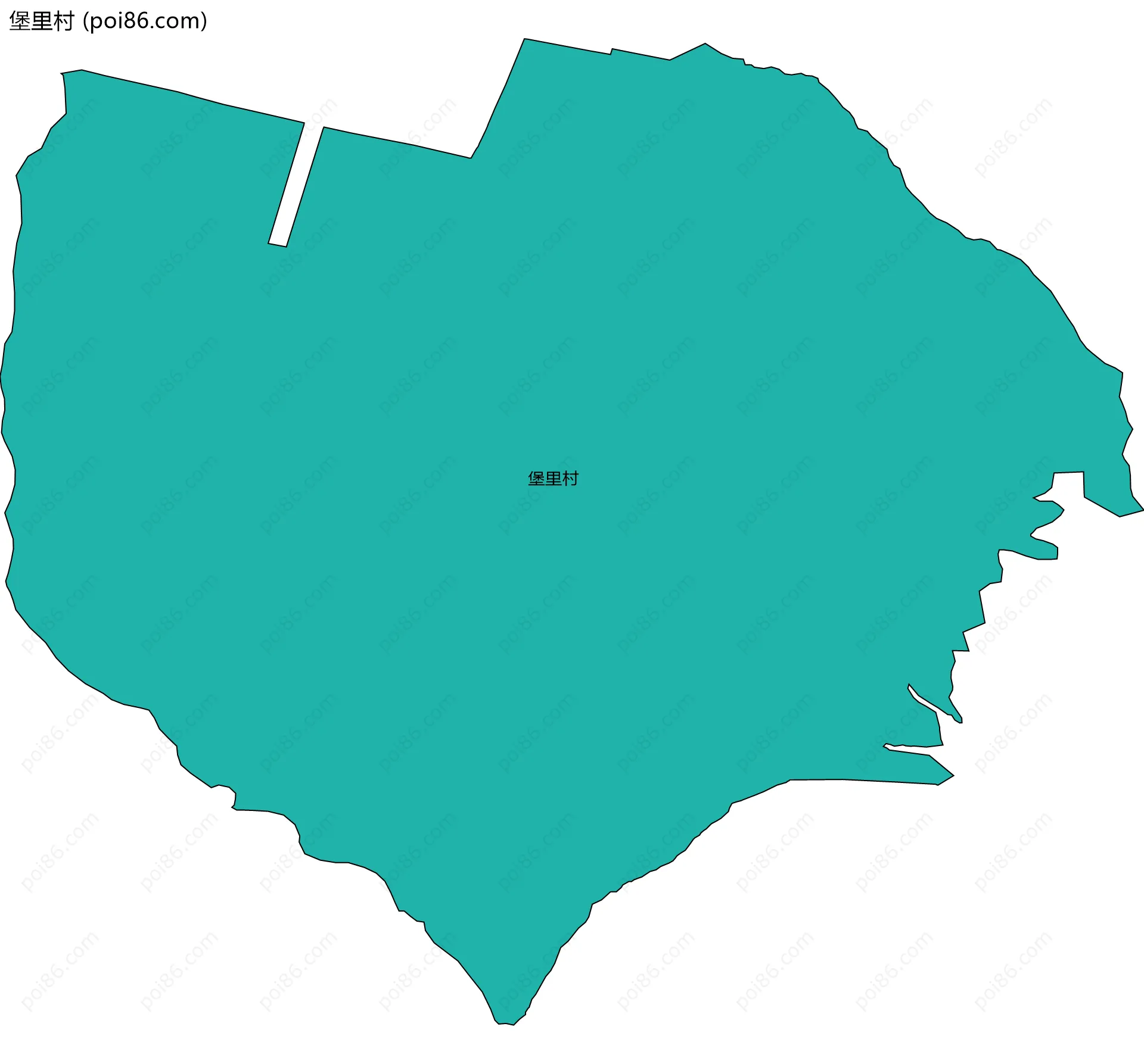 堡里村边界地图