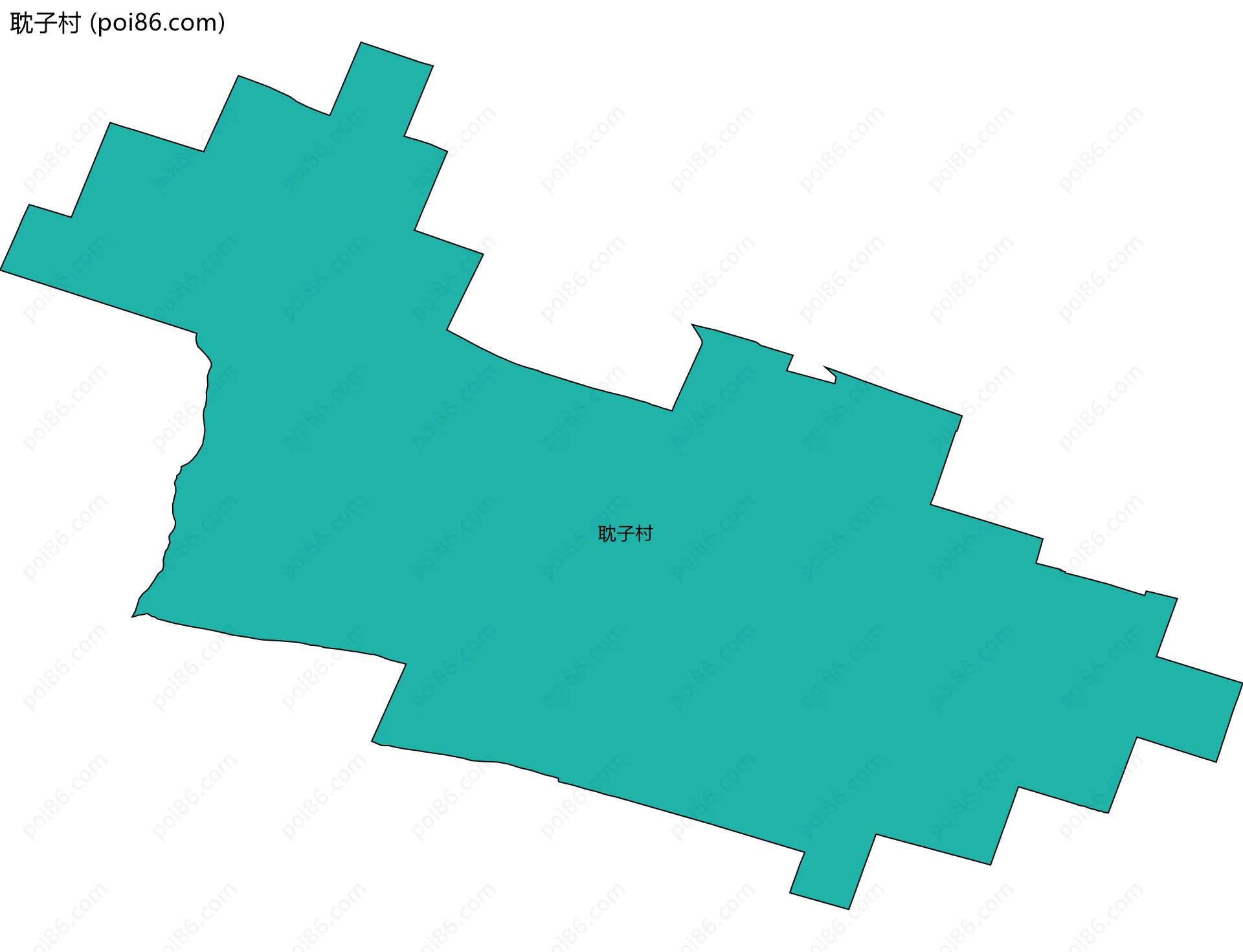 耽子村边界地图